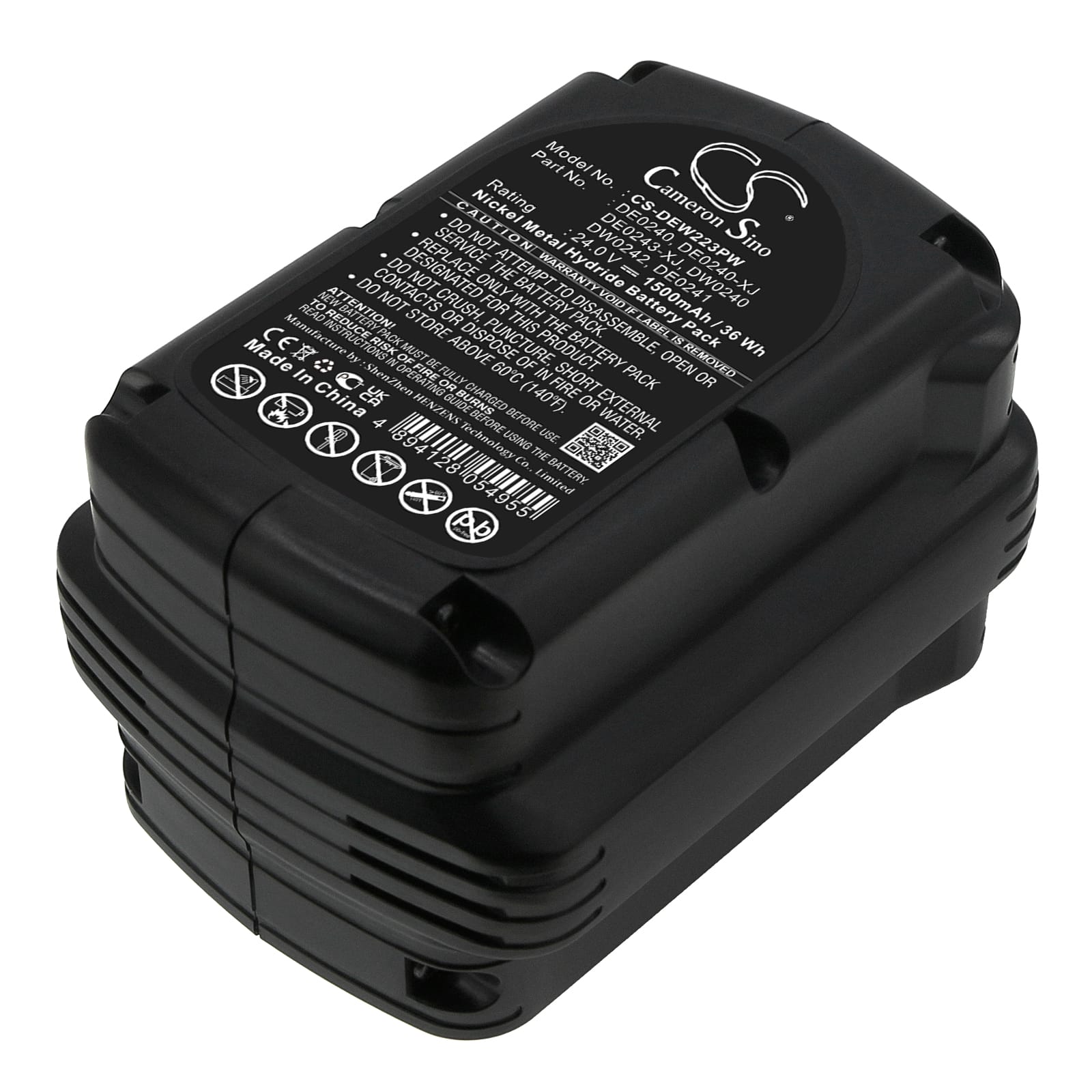 Batteri till Dewalt DC222KA mfl - 1.500 mAh