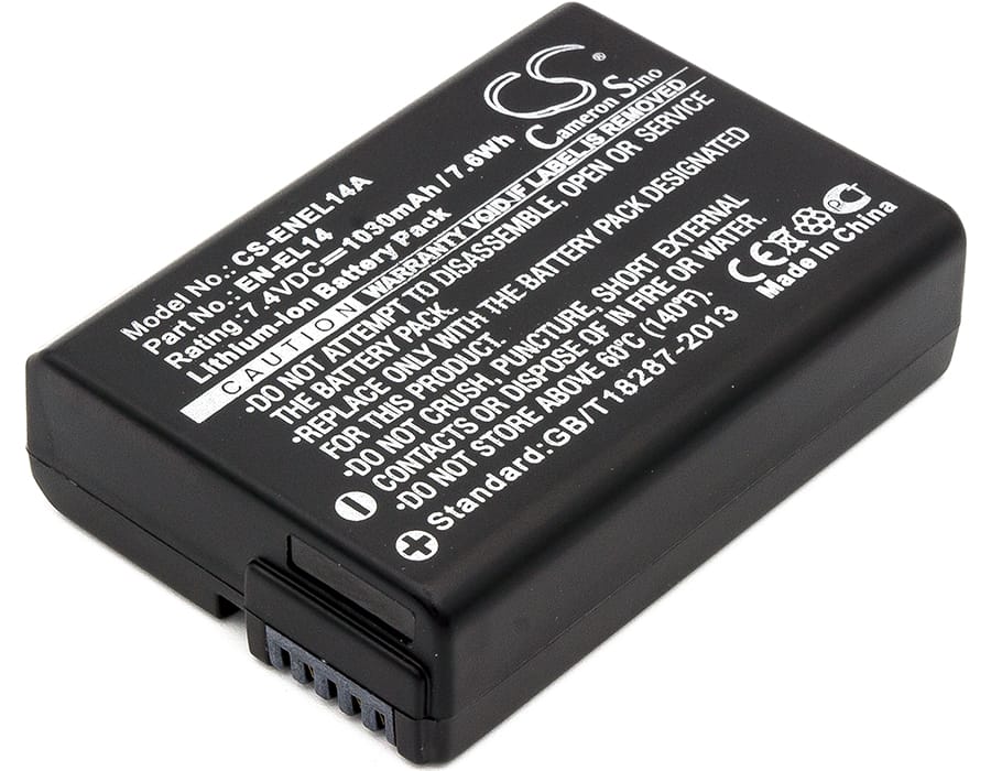 Batteri till Nikon som ersätter EN-EL14 - Full decode