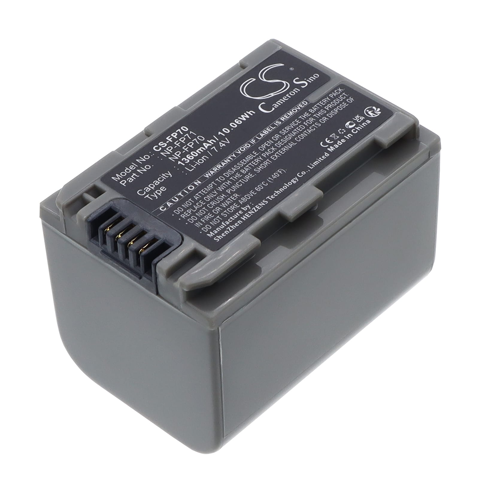 Batteri till Sony som ersätter NP-FP70