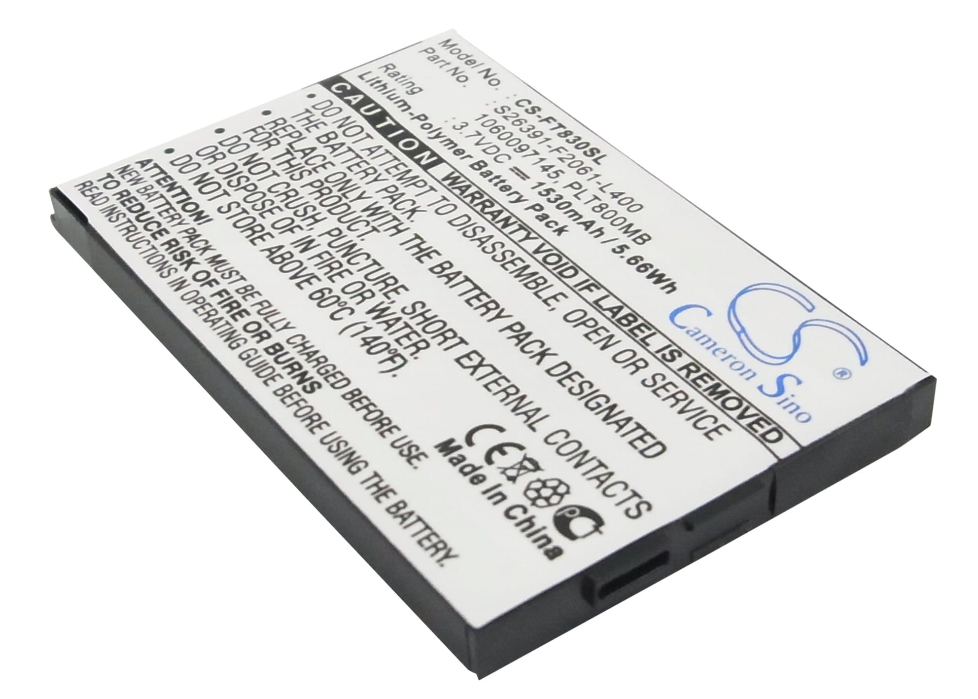 Batteri till Fujitsu Siemens Loox T800 mfl - 1.530 mAh