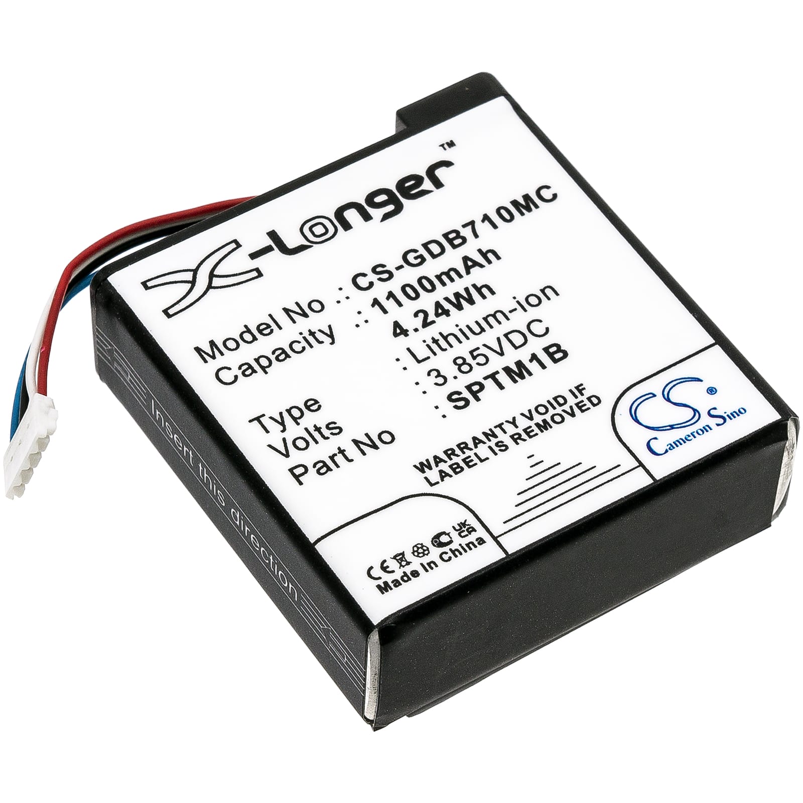 Batteri till GoPro Hero 7 Silver mfl - 1.100 mAh