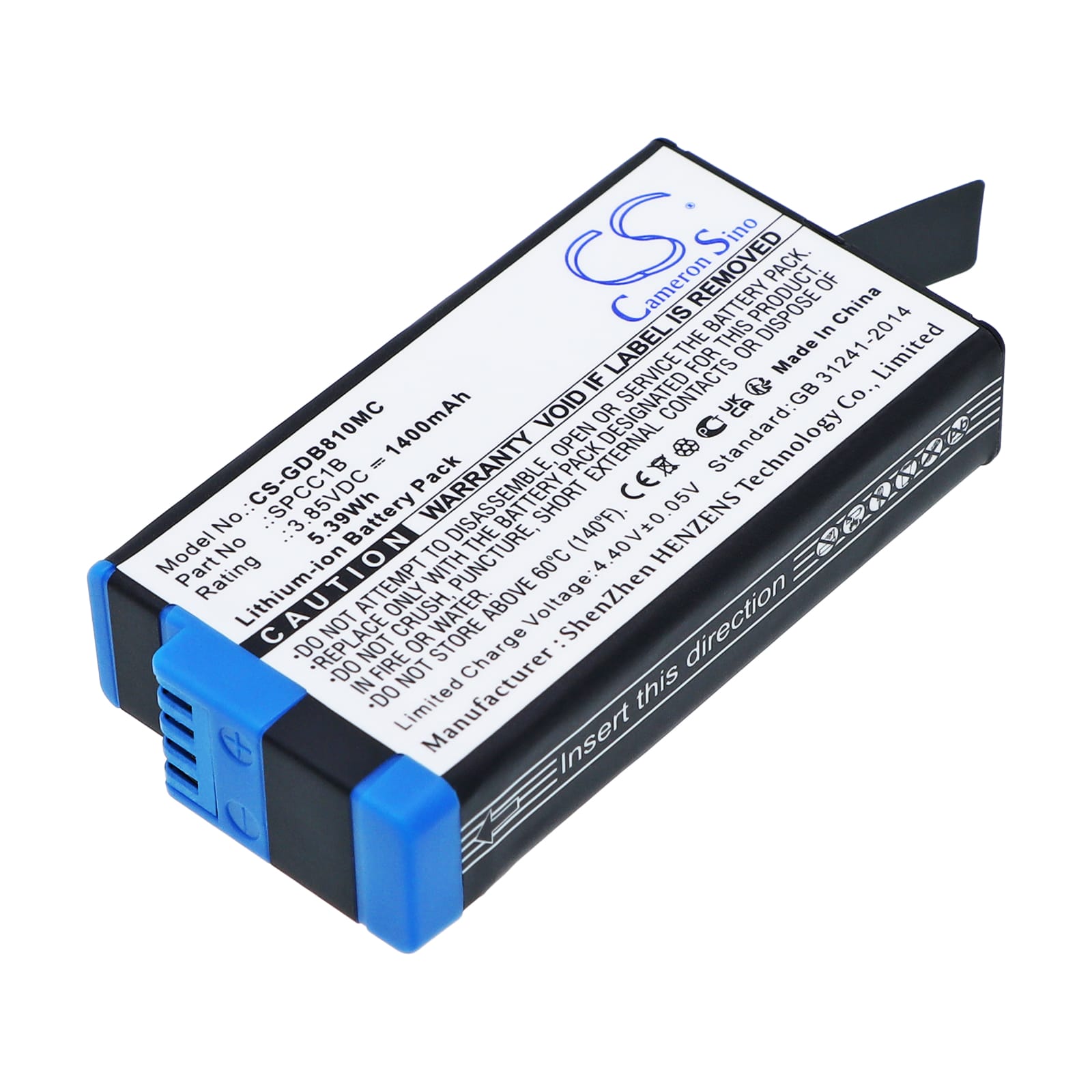 Batteri till GoPro Max mfl - 1.400 mAh