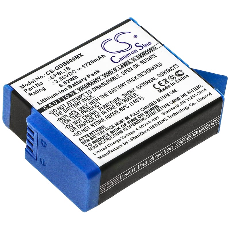 Batteri till GoPro Hero 9 mfl - 1.720 mAh