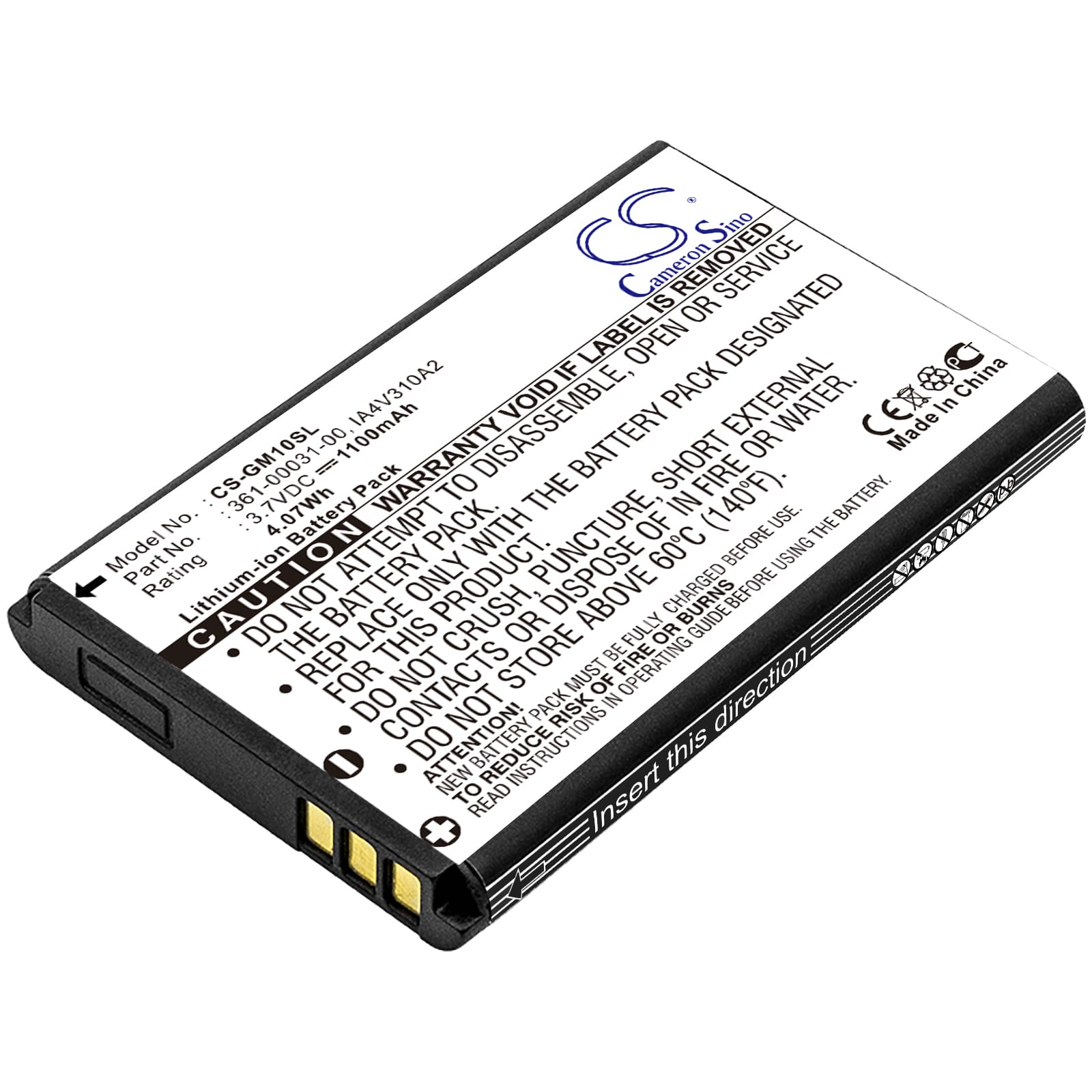 Batteri till Garmin GPS Mobile 10