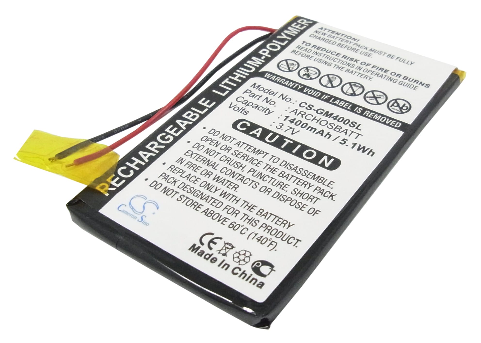 Batteri till Archos Gmini 400 mfl