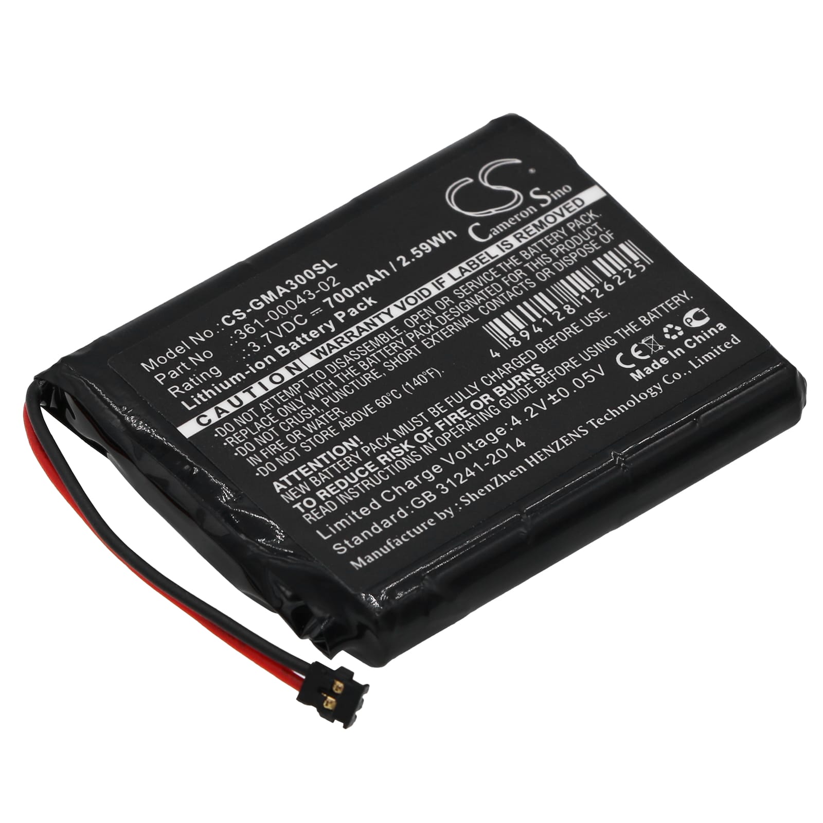 Batteri till Garmin Approach G30 mfl - 700 mAh