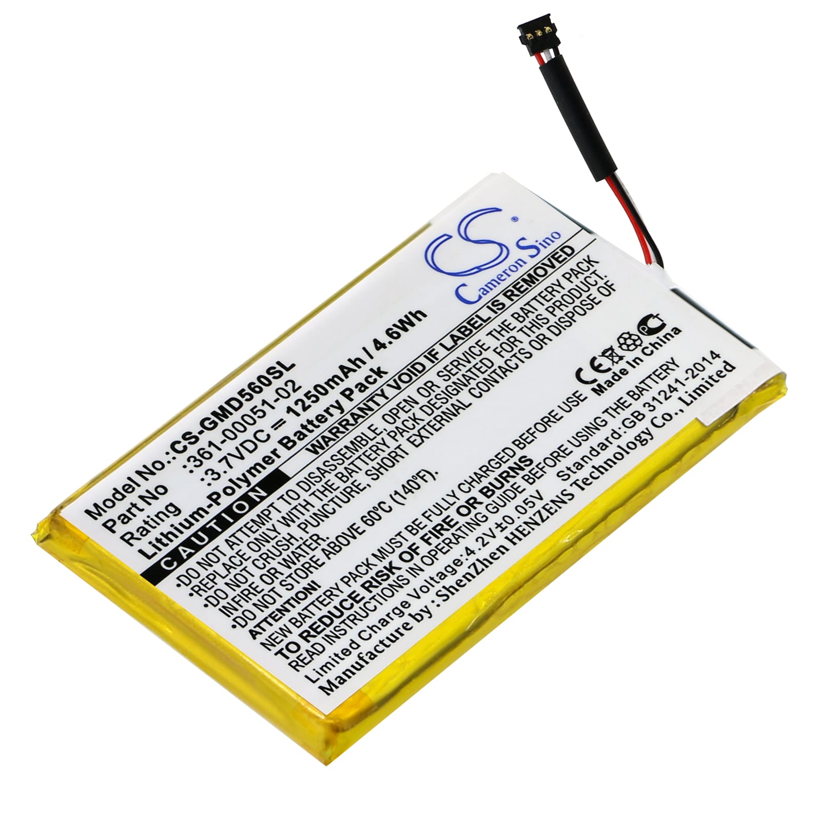 Batteri till Garmin Dezl 560LMT mfl