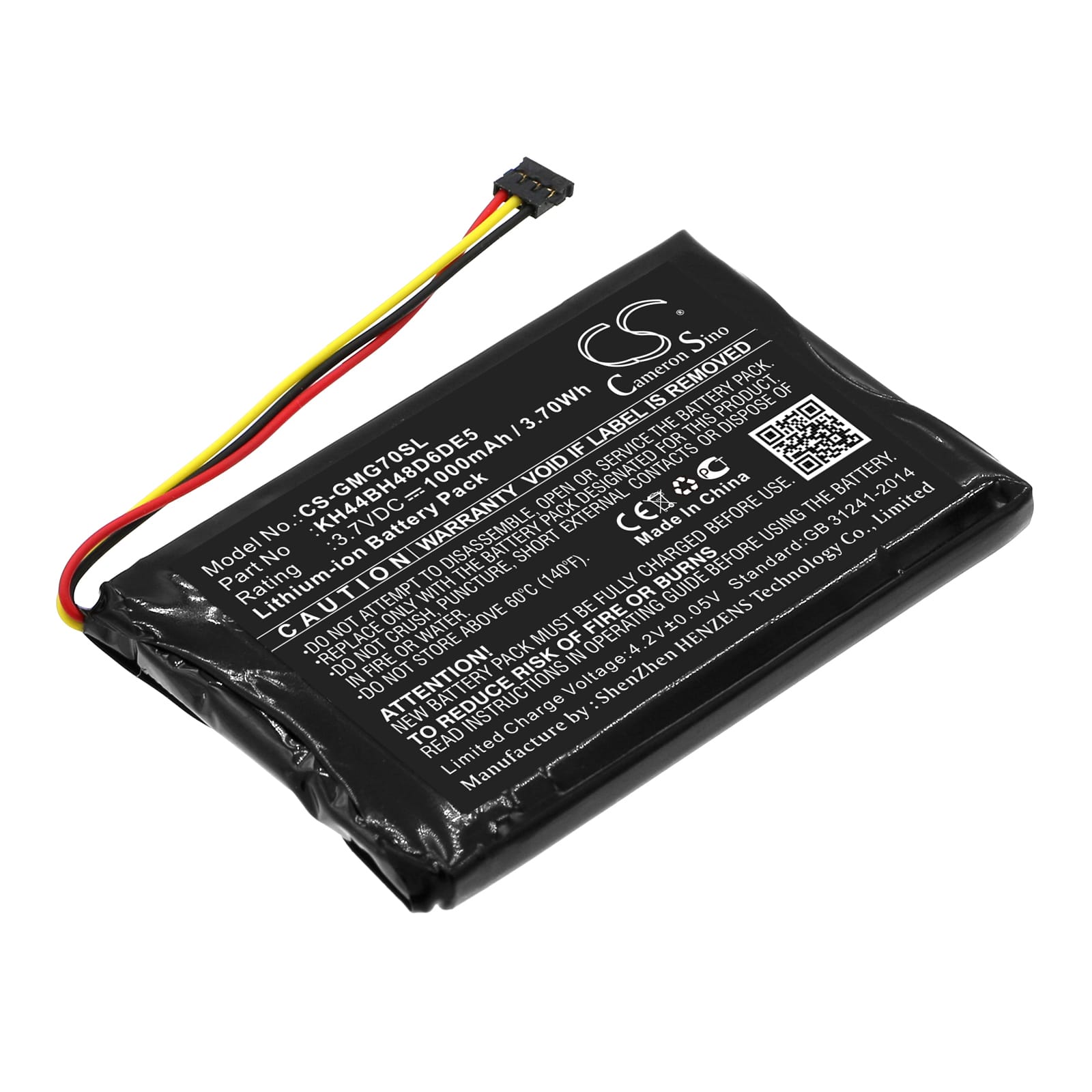 Batteri till Garmin Approach G7 - 1.000 mAh