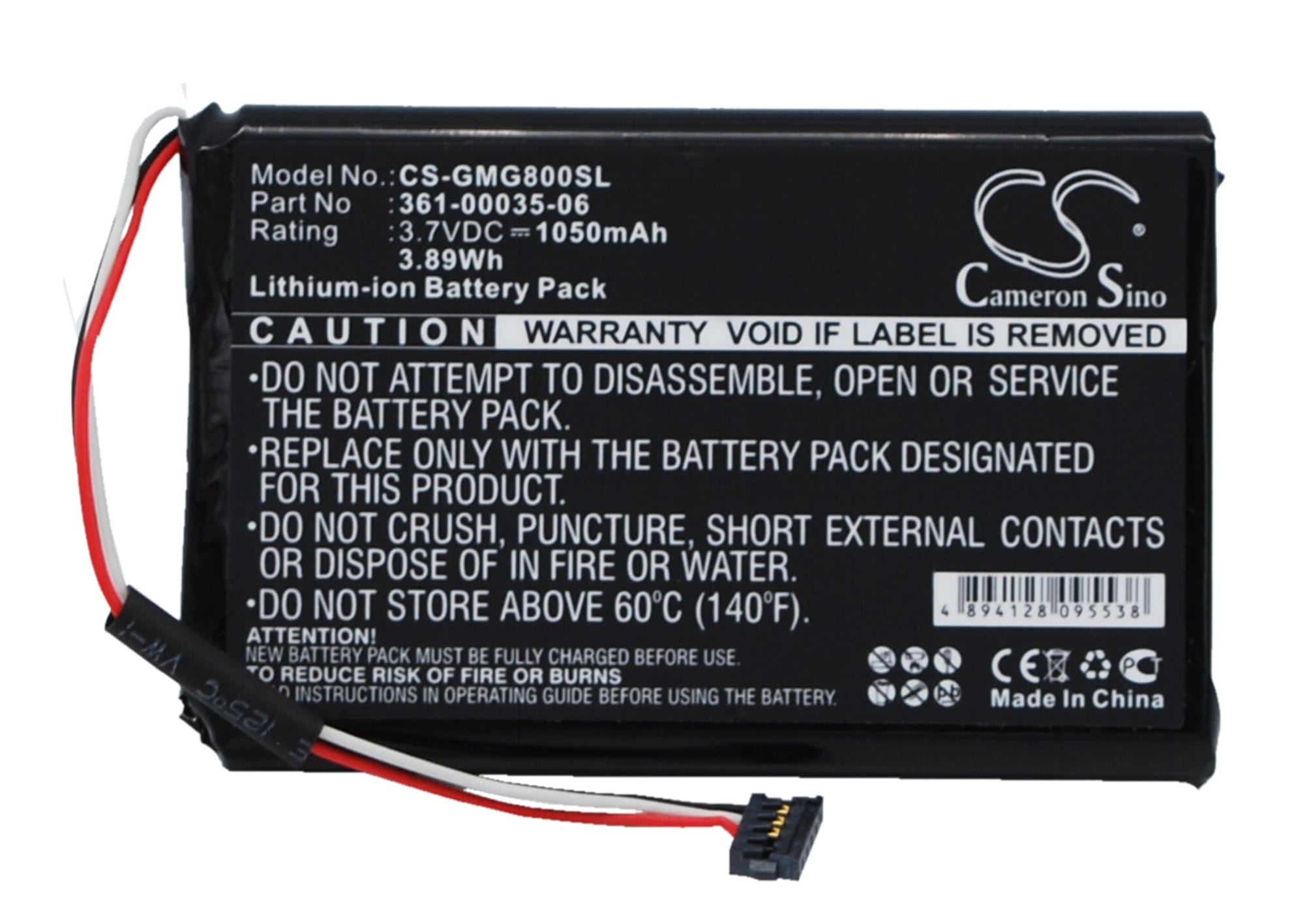 Batteri till Garmin Approach G8 - 1.050 mAh