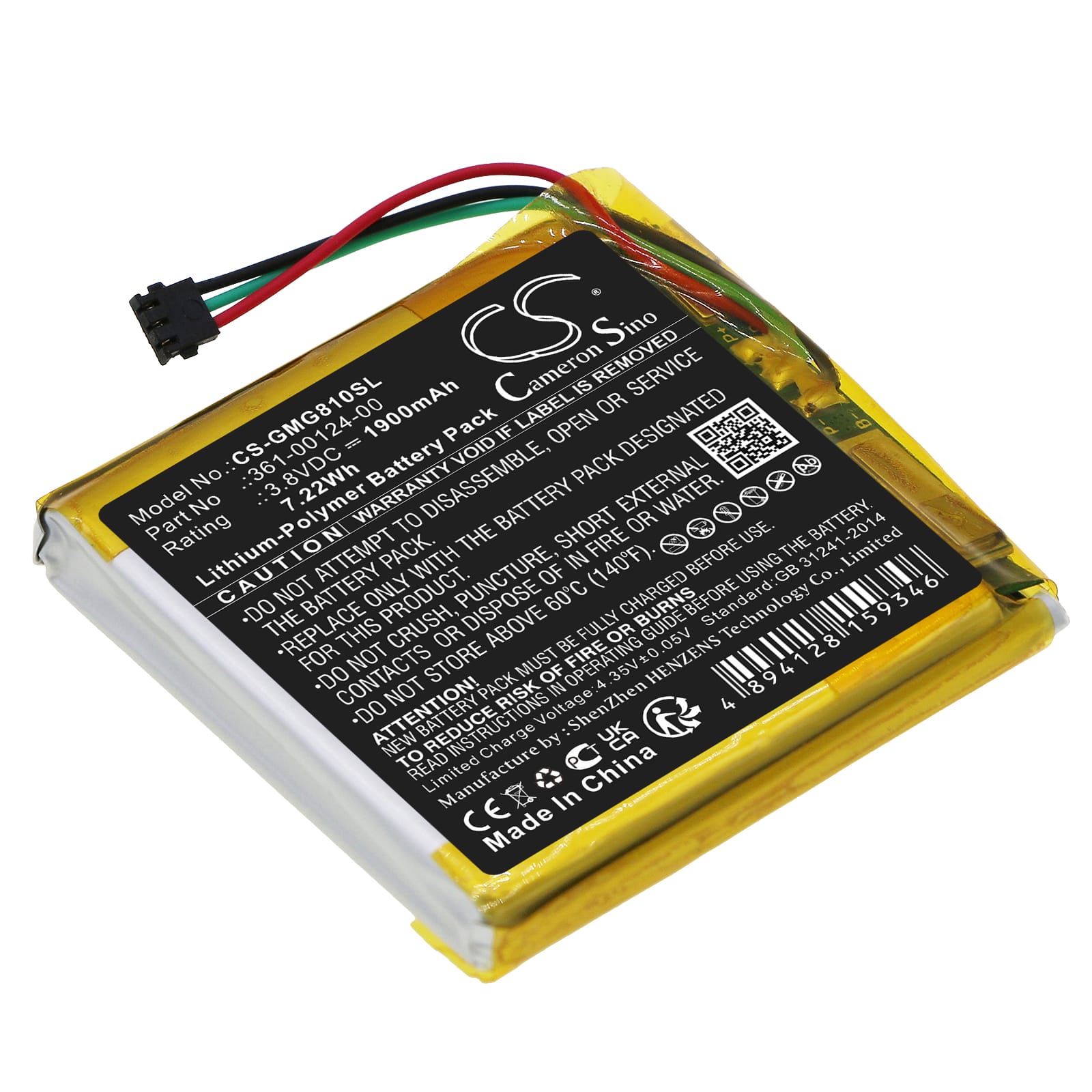 Batteri till Garmin Approach G80 - 1.900 mAh