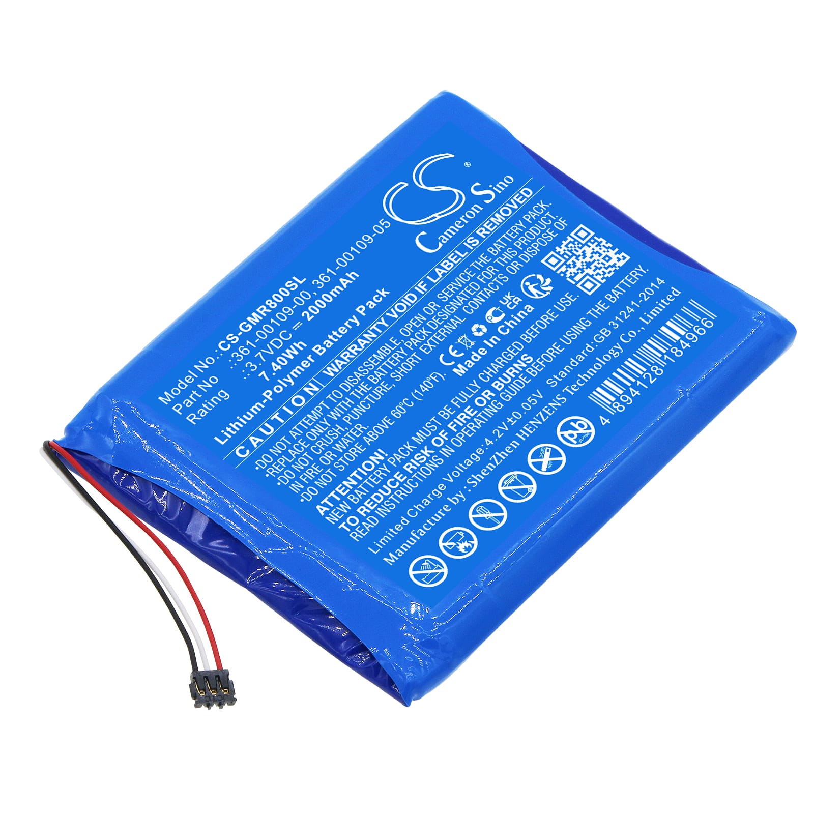 Batteri till Garmin DEZL OTR800 mfl - 2.000 mAh