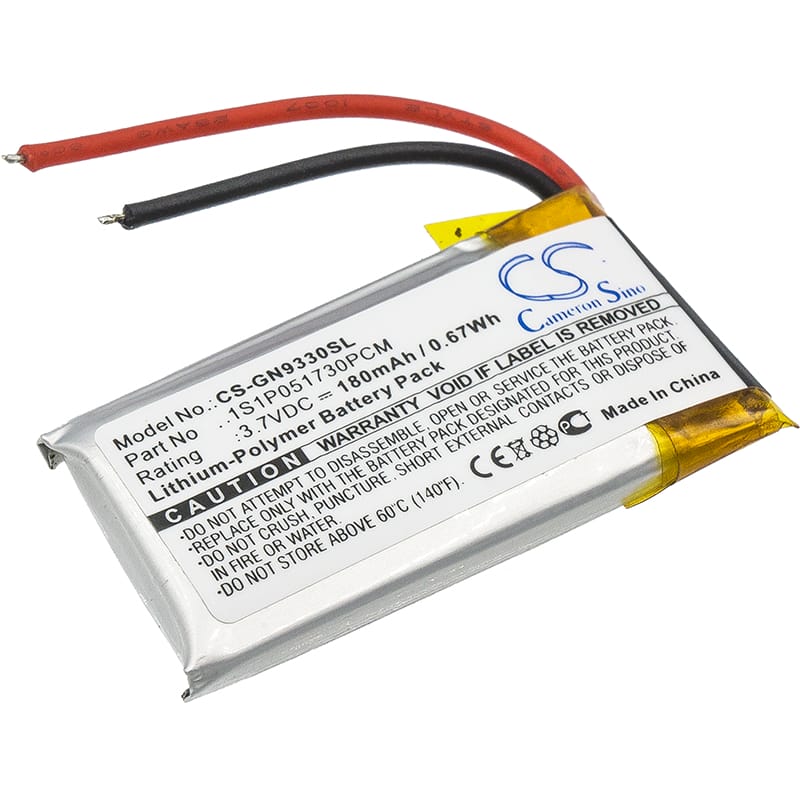 Batteri till GN GN9330 mfl - 180 mAh