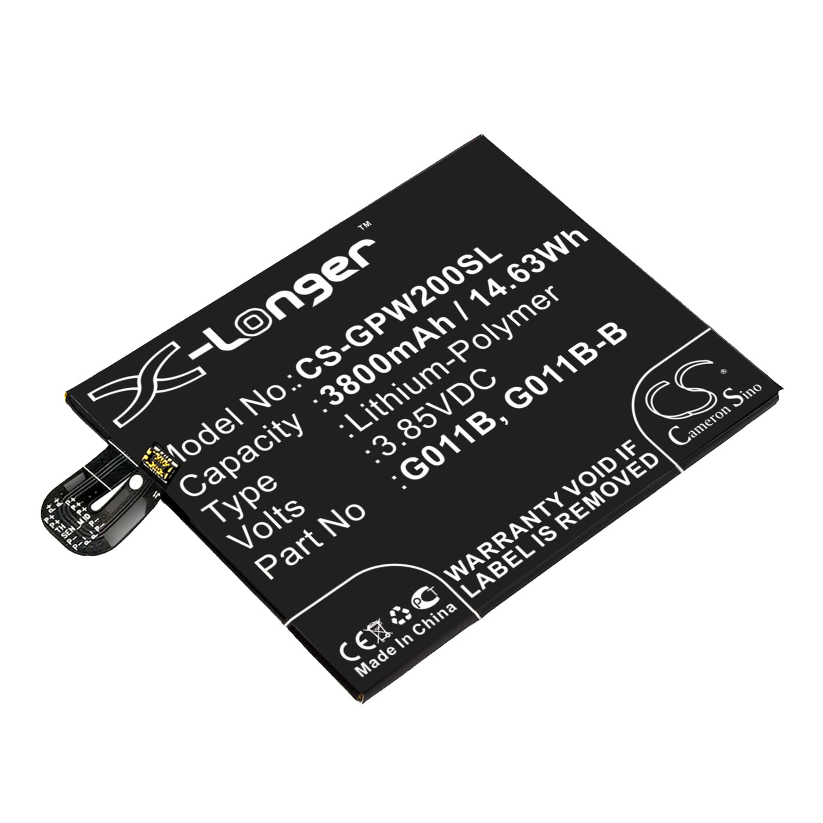 Batteri till Google Pixel 2 XL - 3.800 mAh
