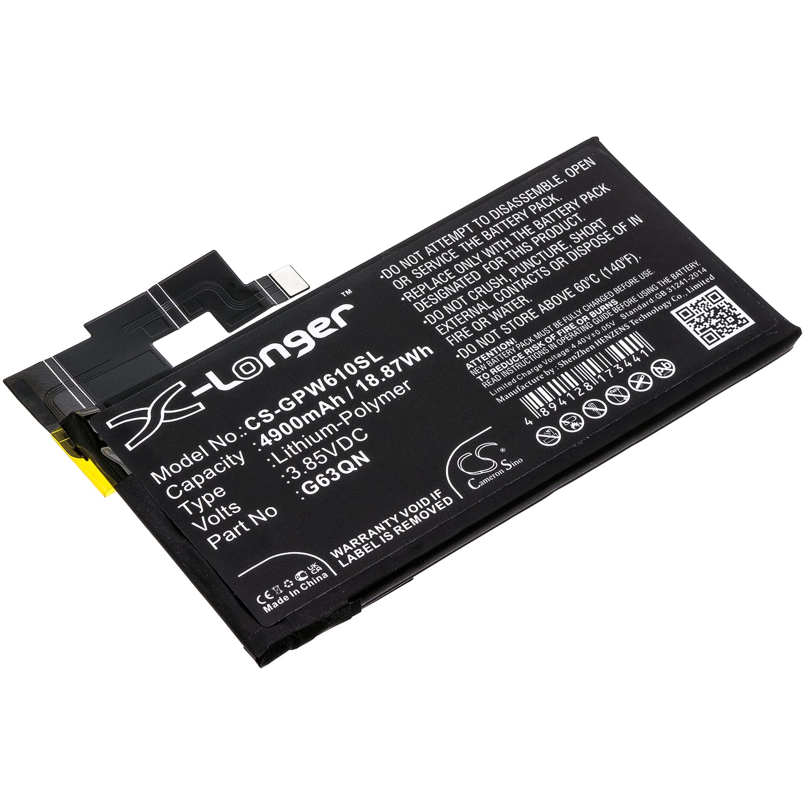 Batteri till Google Pixel 6 Pro mfl - 4.900 mAh