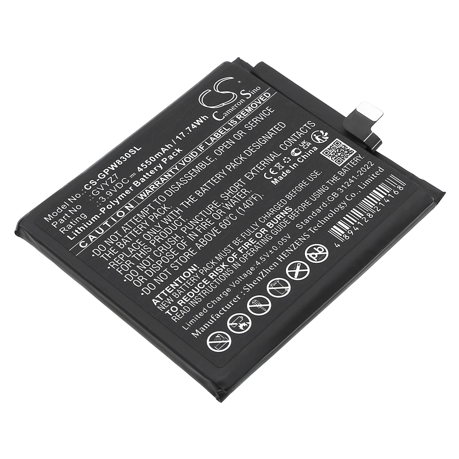 Batteri till Google Pixel 9 Pro mfl - 4.550 mAh