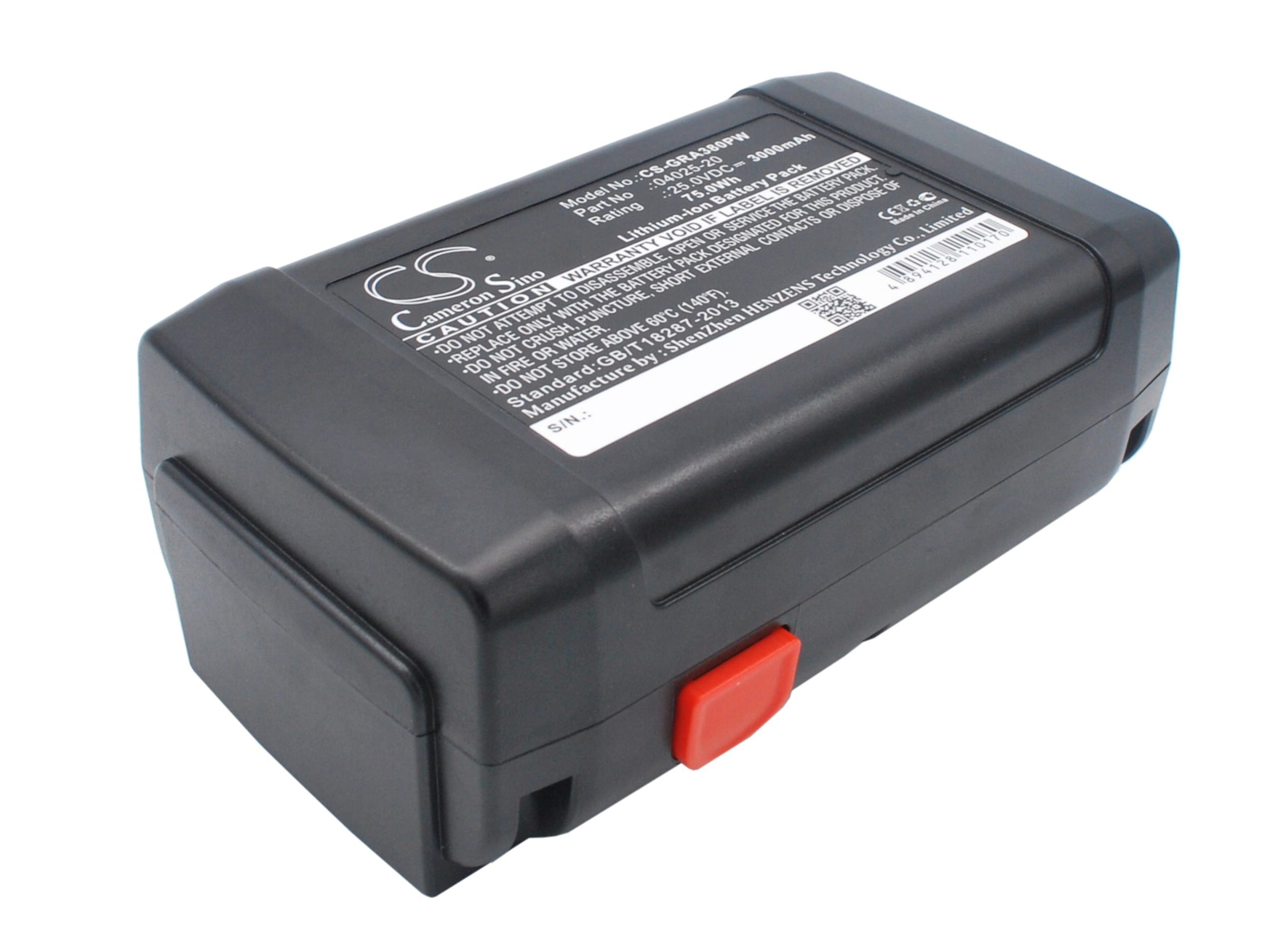Batteri till Gardena Cylinderklippare 380 Li mfl - 3.000 mAh