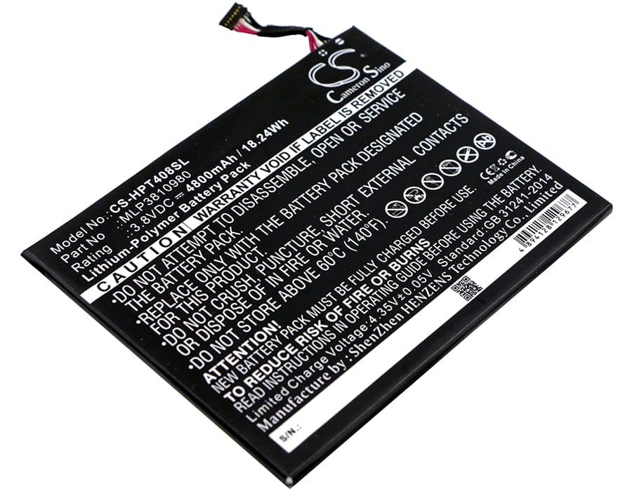 Batteri till HP Pro Tablet 408 G1 mfl - 4.800 mAh