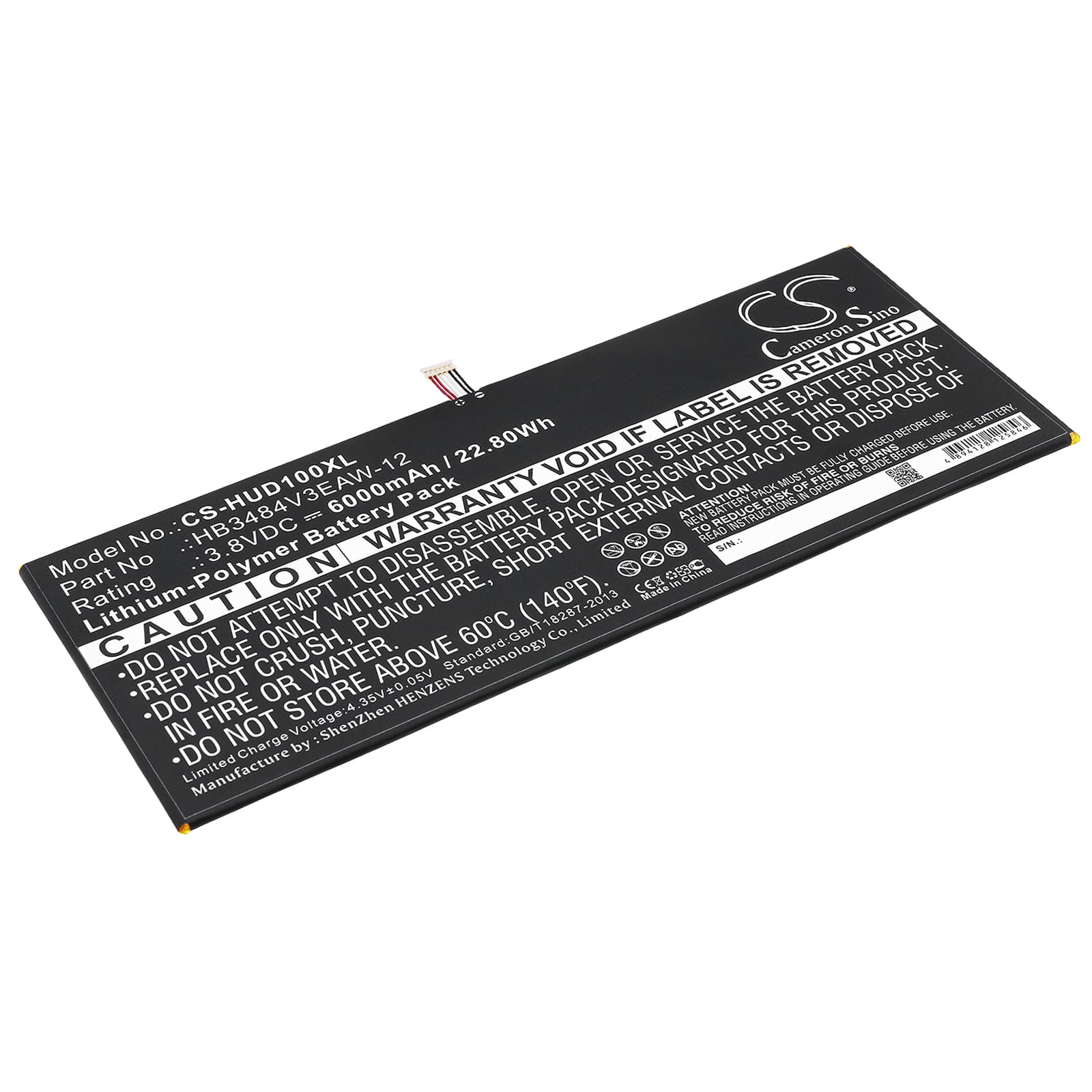 Batteri till Huawei Mediapad M2 10.1 LTE mfl - 6.000 mAh