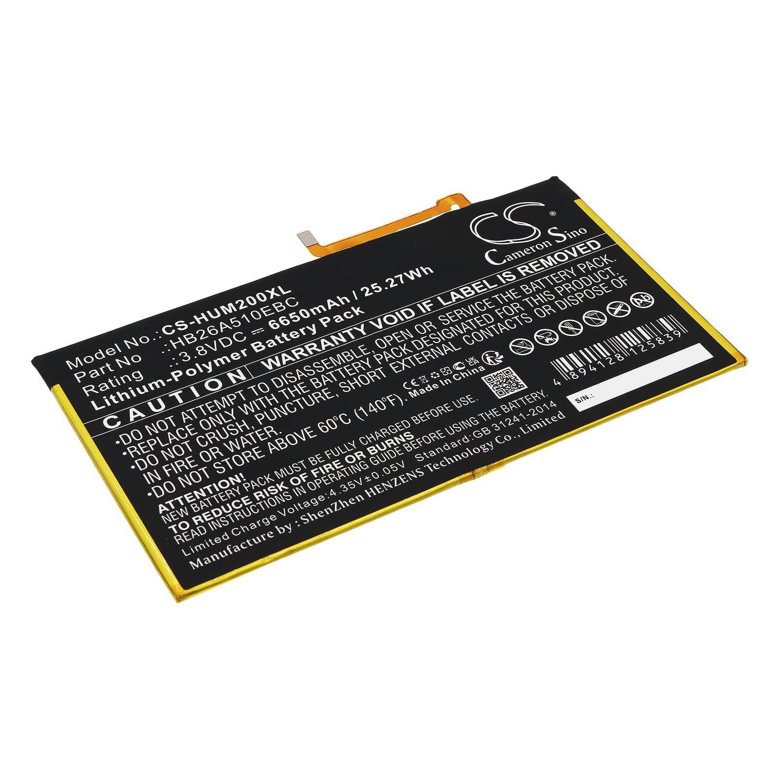 Batteri till Huawei Mediapad M2 10.0 mfl - 6.650 mAh