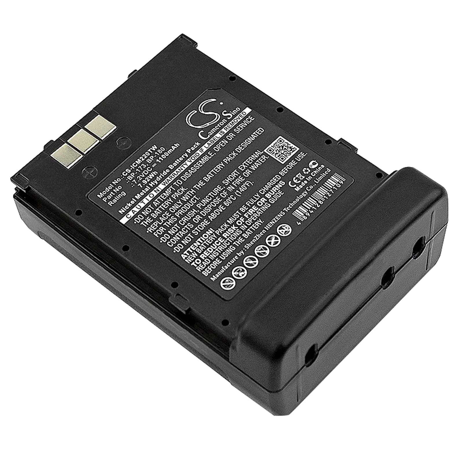 Batteri till Icom IC-12A mfl - 1.100 mAh