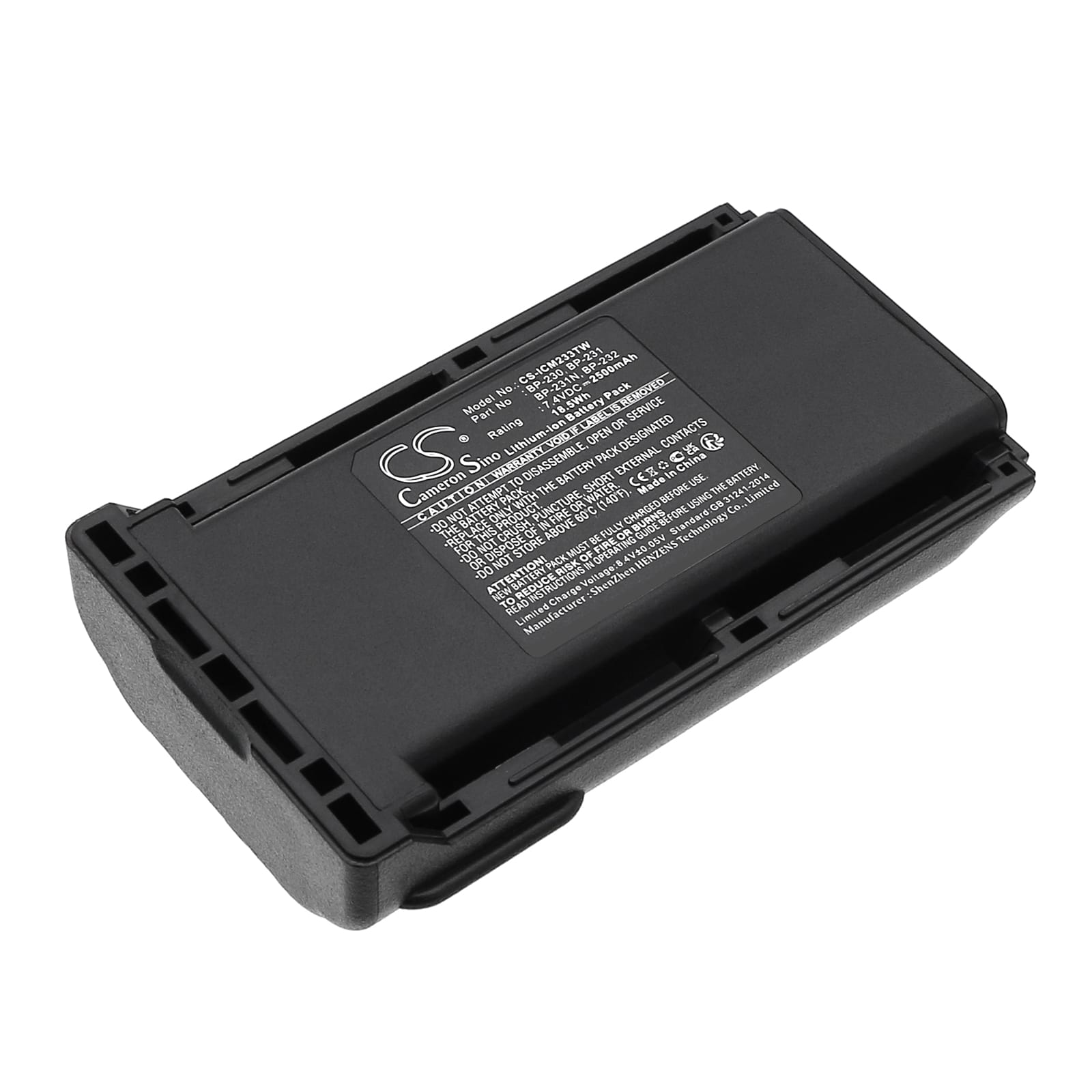 Batteri till Icom IC-A14 mfl - 2.500 mAh