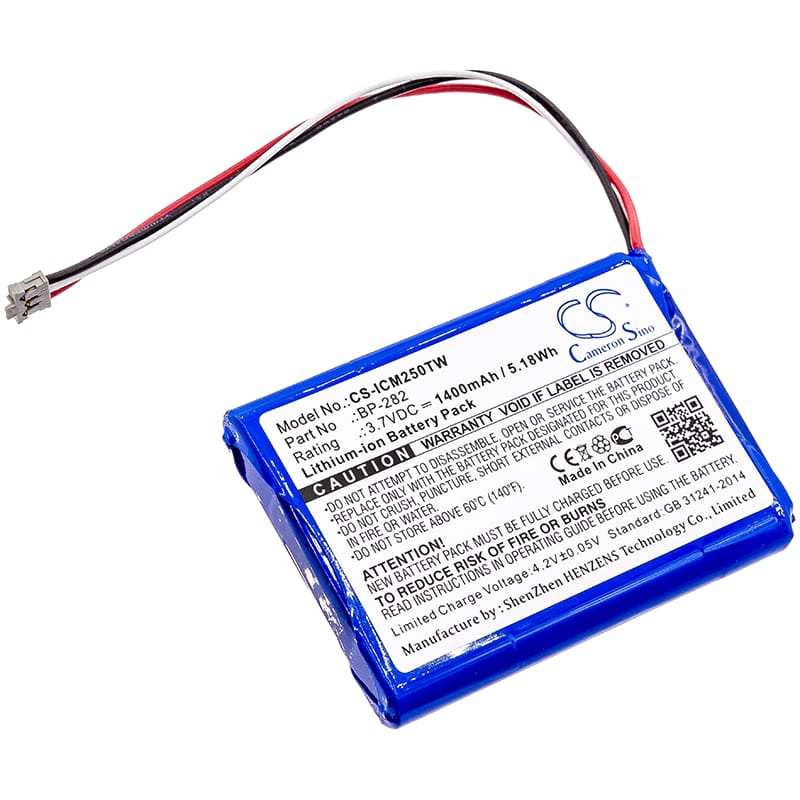 Batteri till Icom mfl - 1.400 mAh