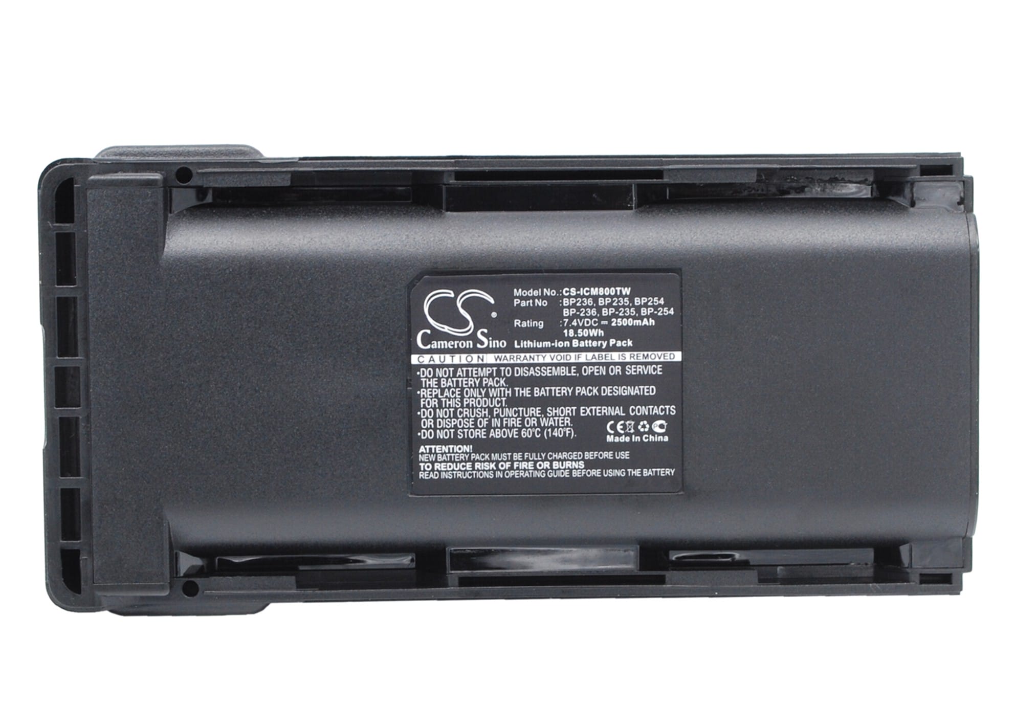 Batteri till Icom IC-F70 mfl - 2.500 mAh