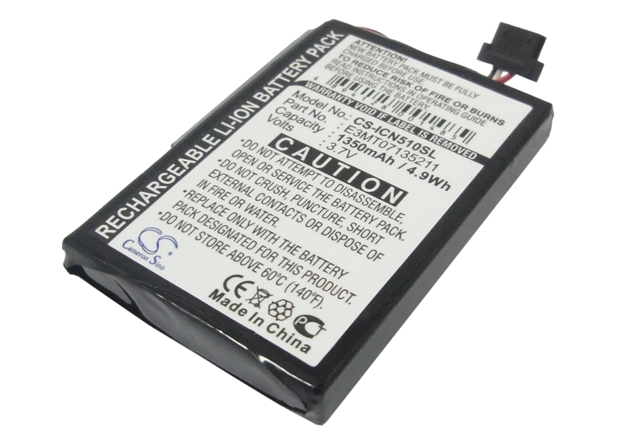 Batteri till Navman iCN 510 mfl - 1.350 mAh