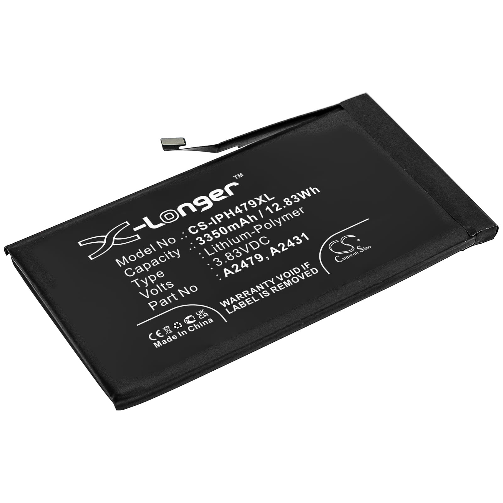 Batteri till Apple iPhone 12 mfl - 3.350 mAh
