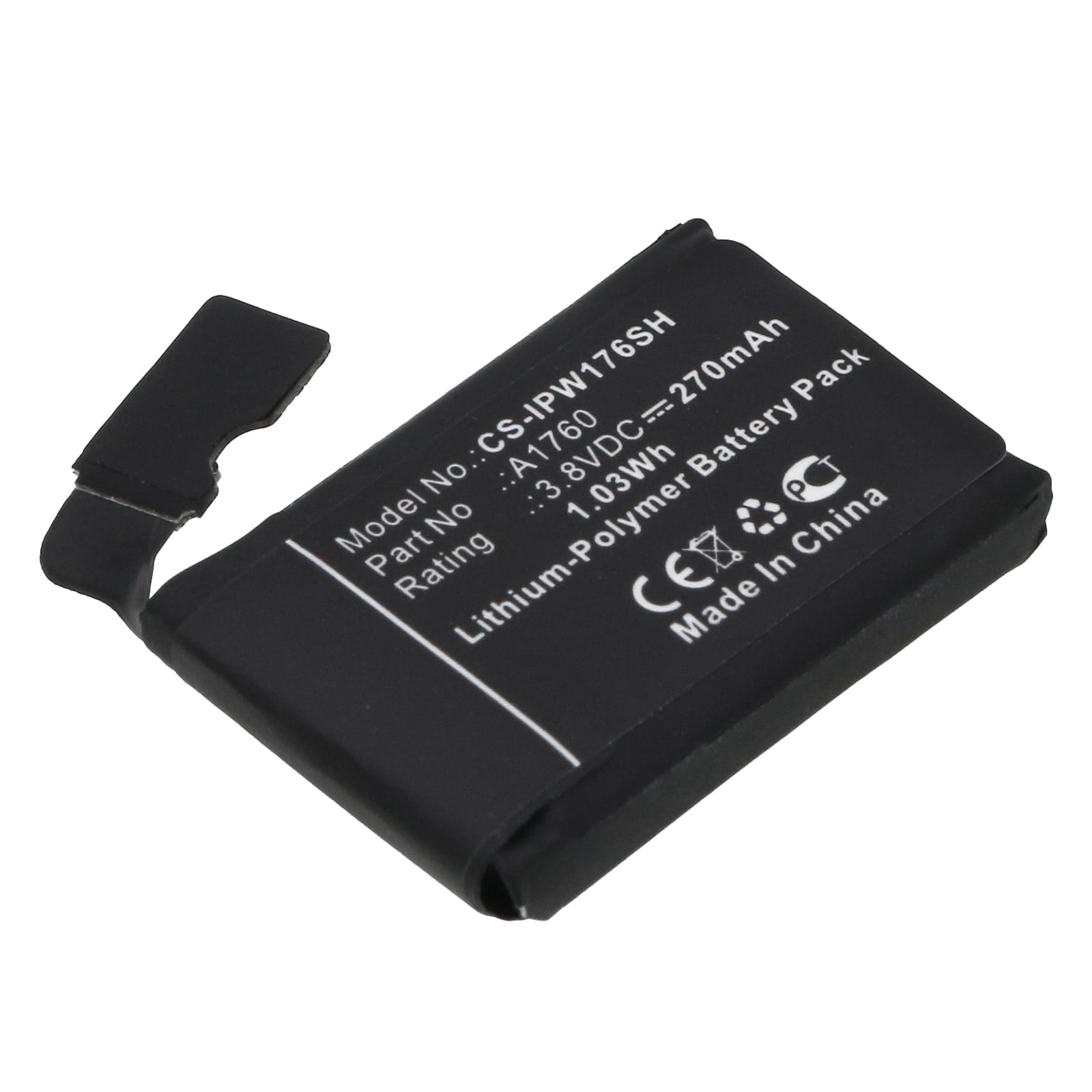 Batteri till Apple Watch 2 38mm - 270 mAh