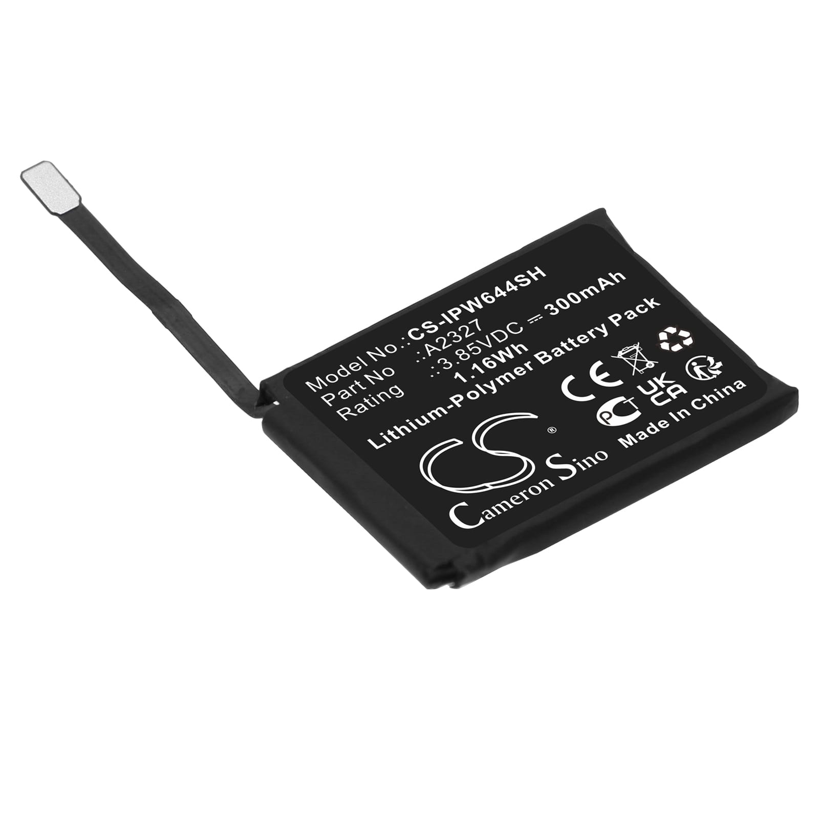 Batteri till Apple Watch Series S6 44mm - 300 mAh