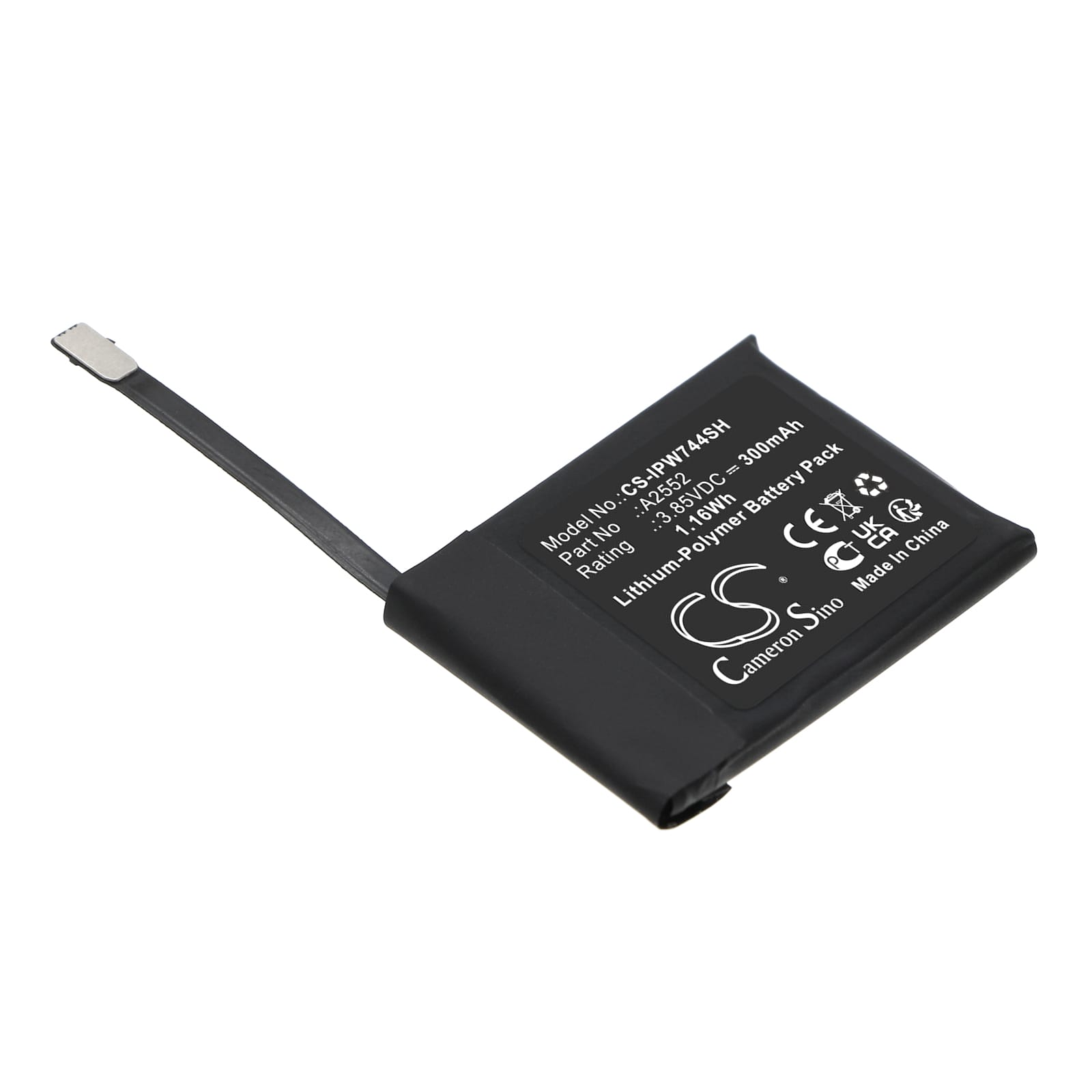 Batteri till Apple Watch Series S7 45mm - 300 mAh