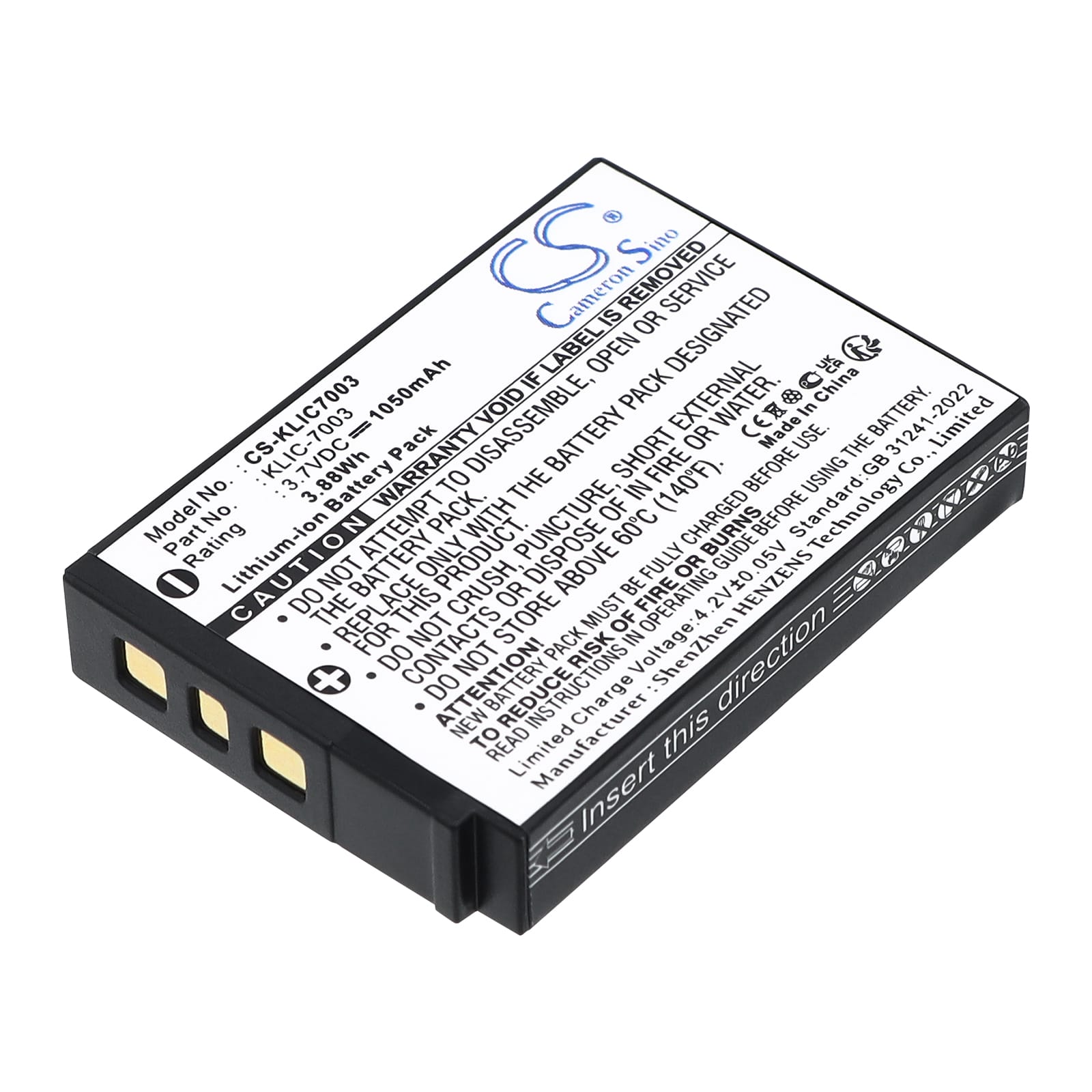 Batteri till Kodac - KLIC-7003