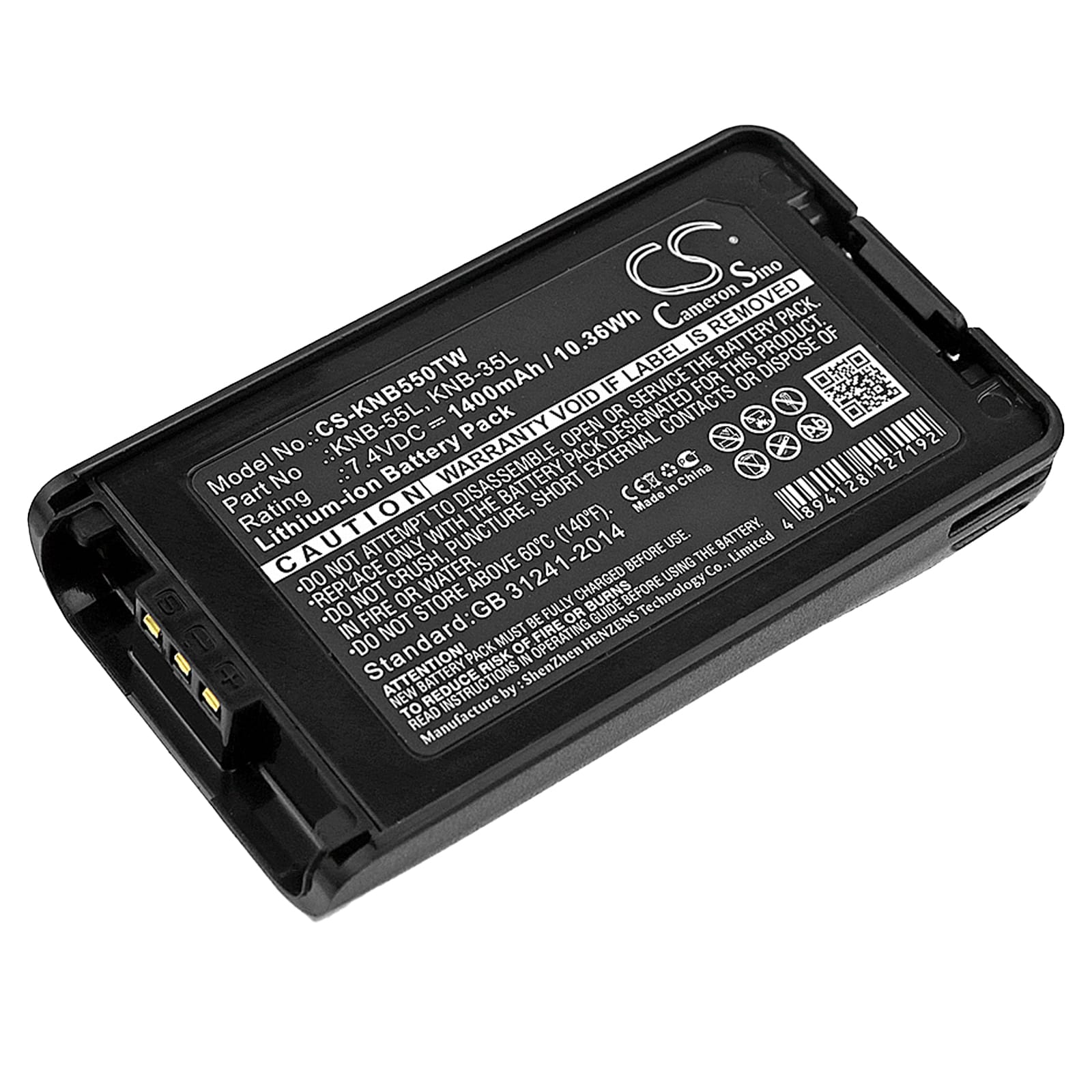 Batteri till Kenwood NX-220 mfl - 1.400 mAh