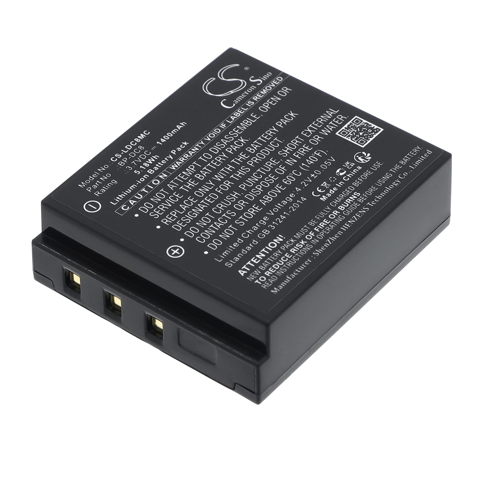 Batteri till Leica som ersätter BP-DC8 mfl