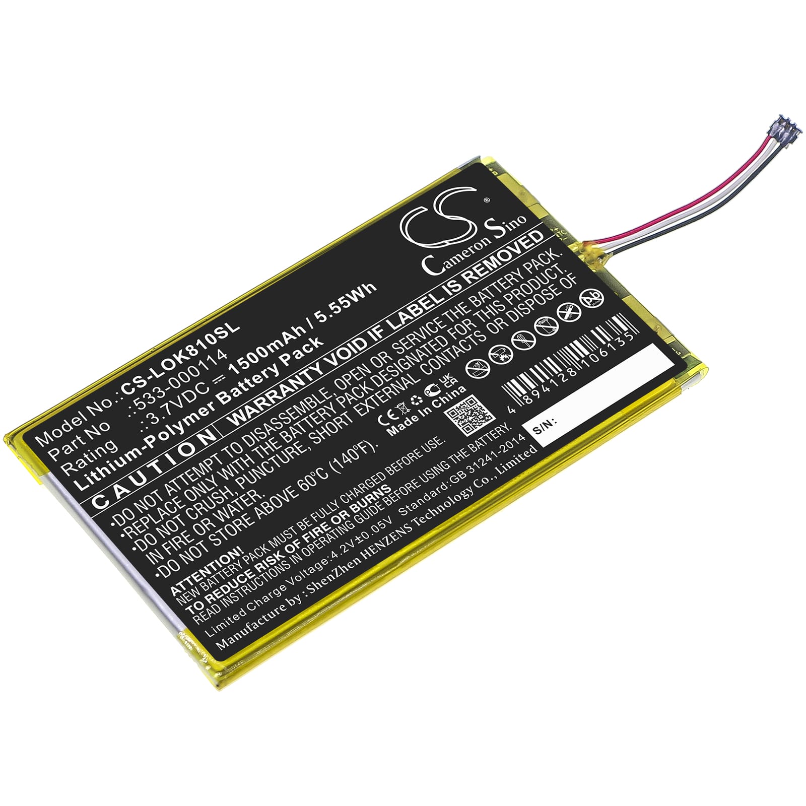 Batteri till Logitech IIIuminated Keyboard K810