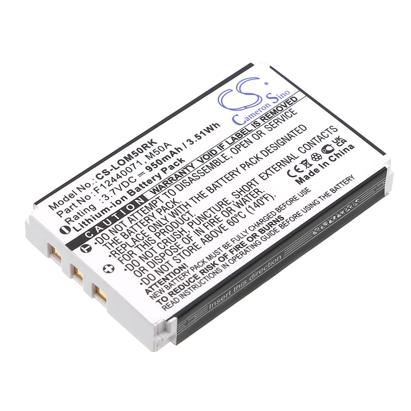 Batteri till Logitech diNovo Edge / Mini