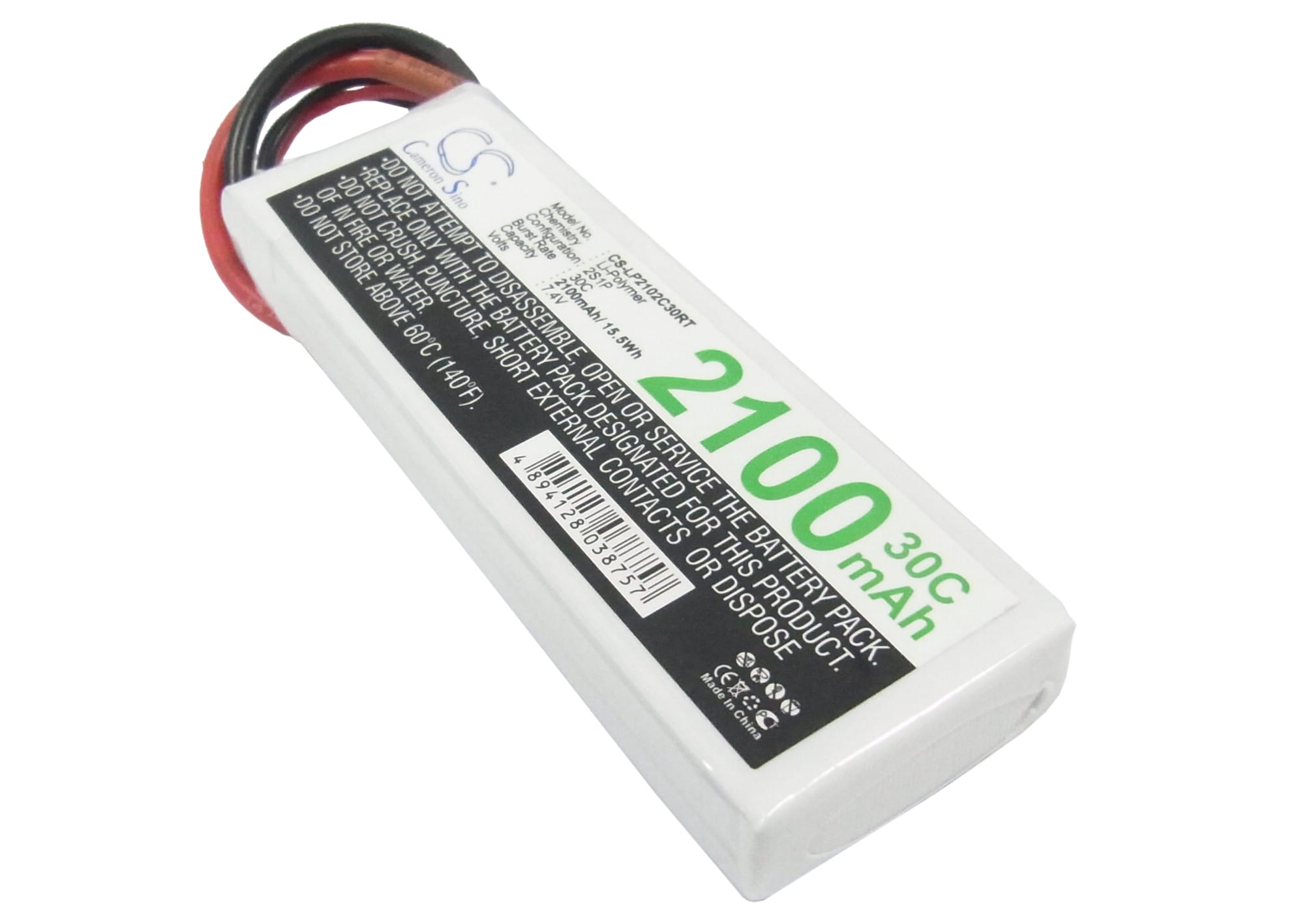 LiPo 2 cell - 7.4 V - 2.100 mAh