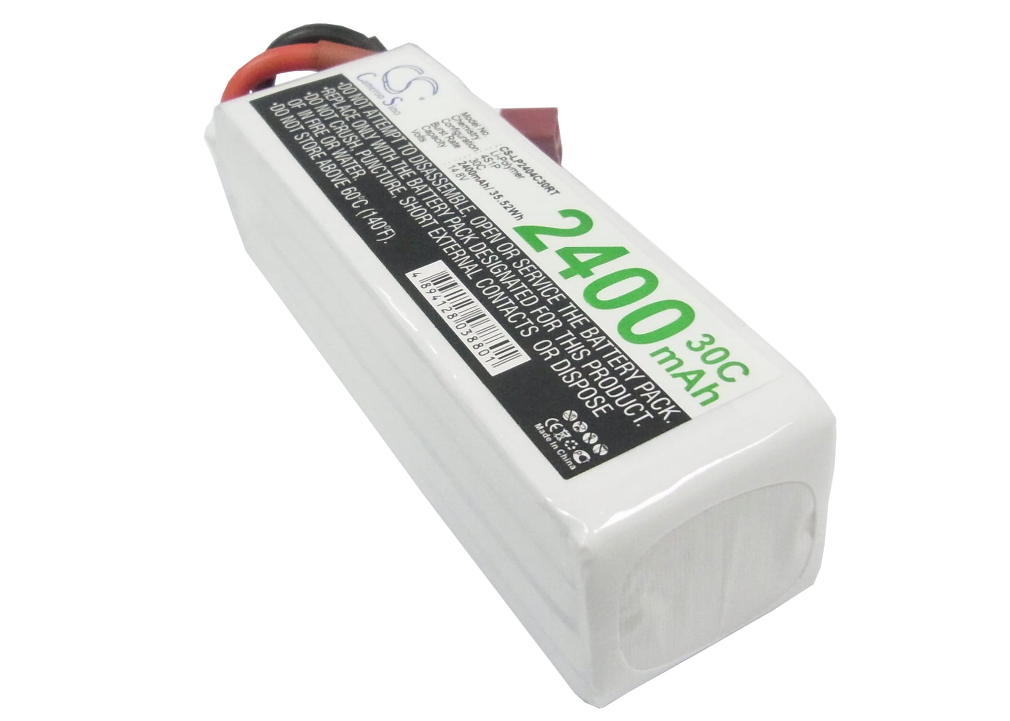LiPo 4 cell - 14.8 V - 2.400 mAh