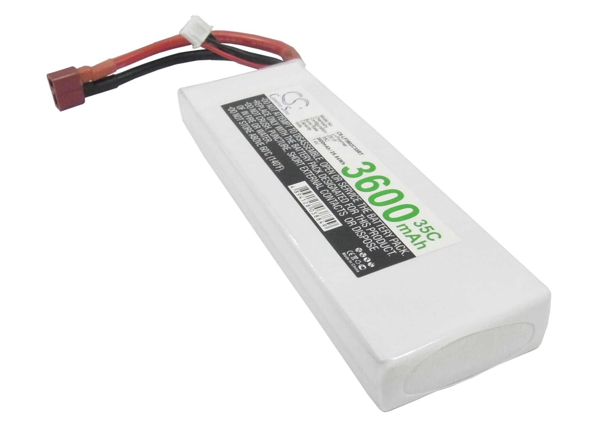 LiPo 2 cell - 7.4 V - 3.600 mAh