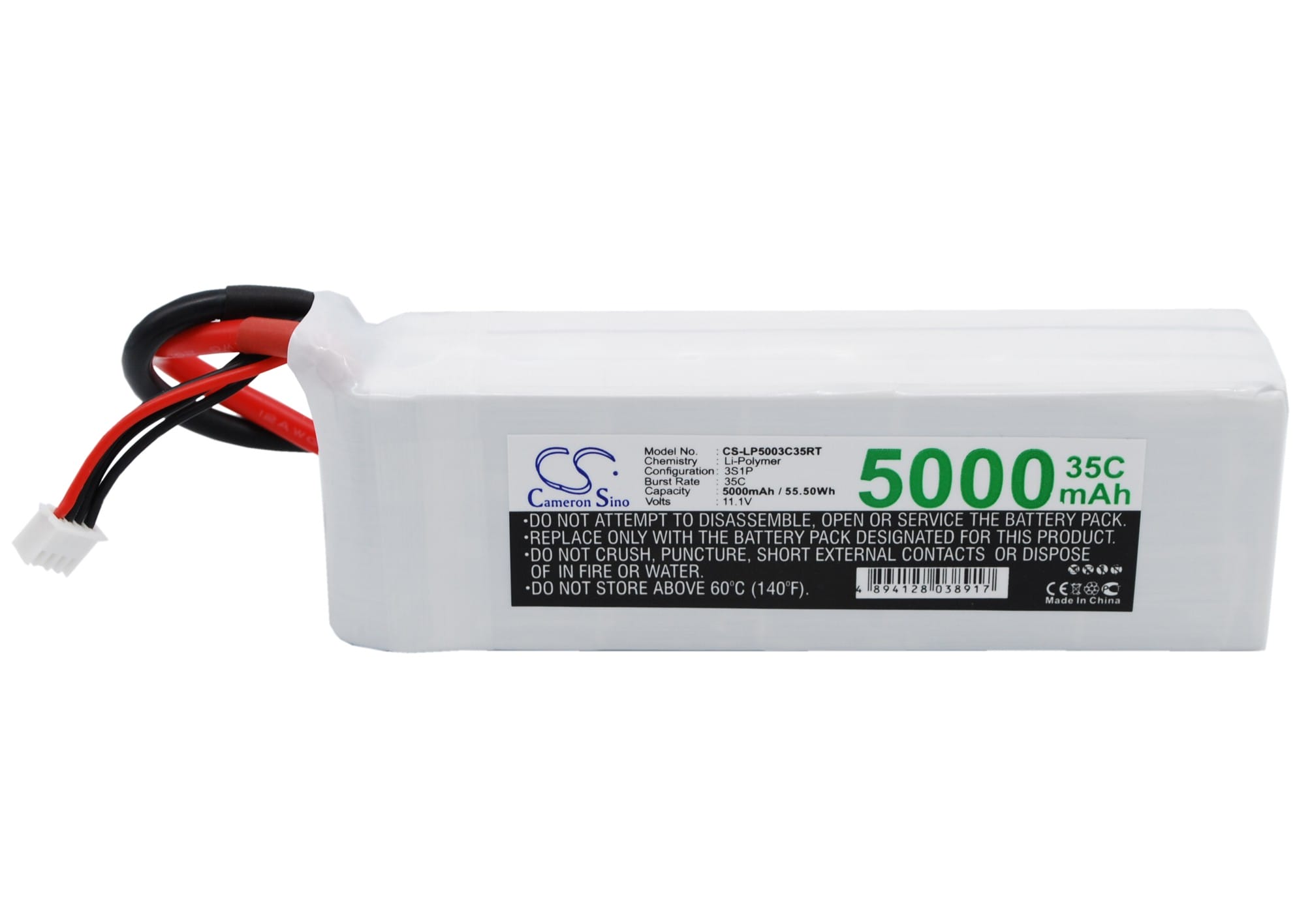 LiPo 3 cell - 11.1 V - 5.000 mAh