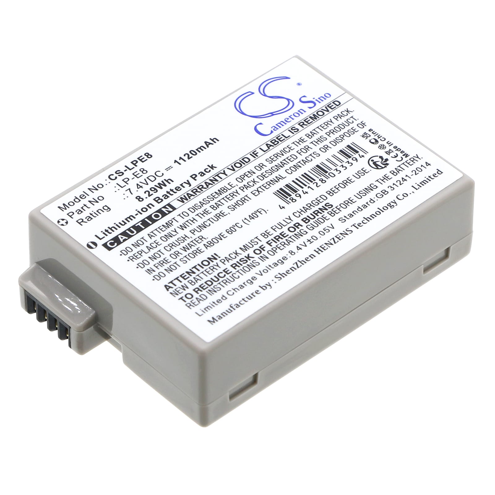 Batteri till Canon som ersätter LP-E8