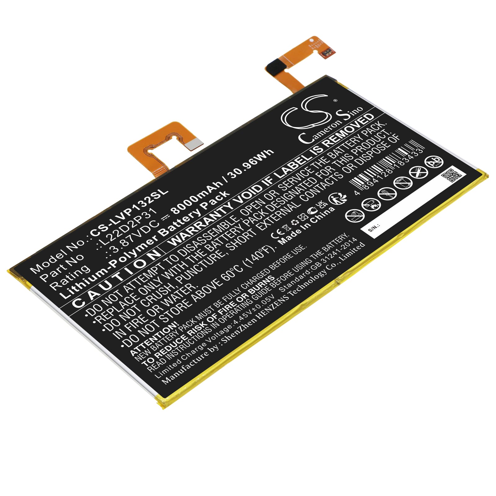 Batteri till Lenovo Tab P11 Pro mfl - 8.000 mAh