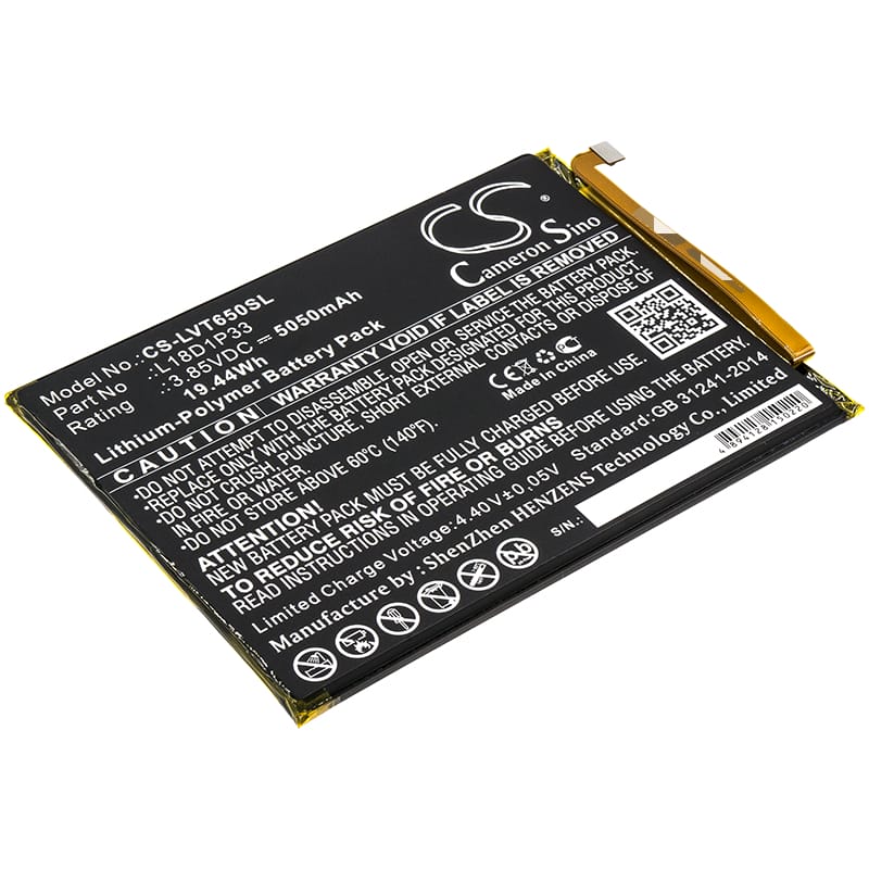 Batteri till Lenovo Tab V7 mfl - 5.050 mAh