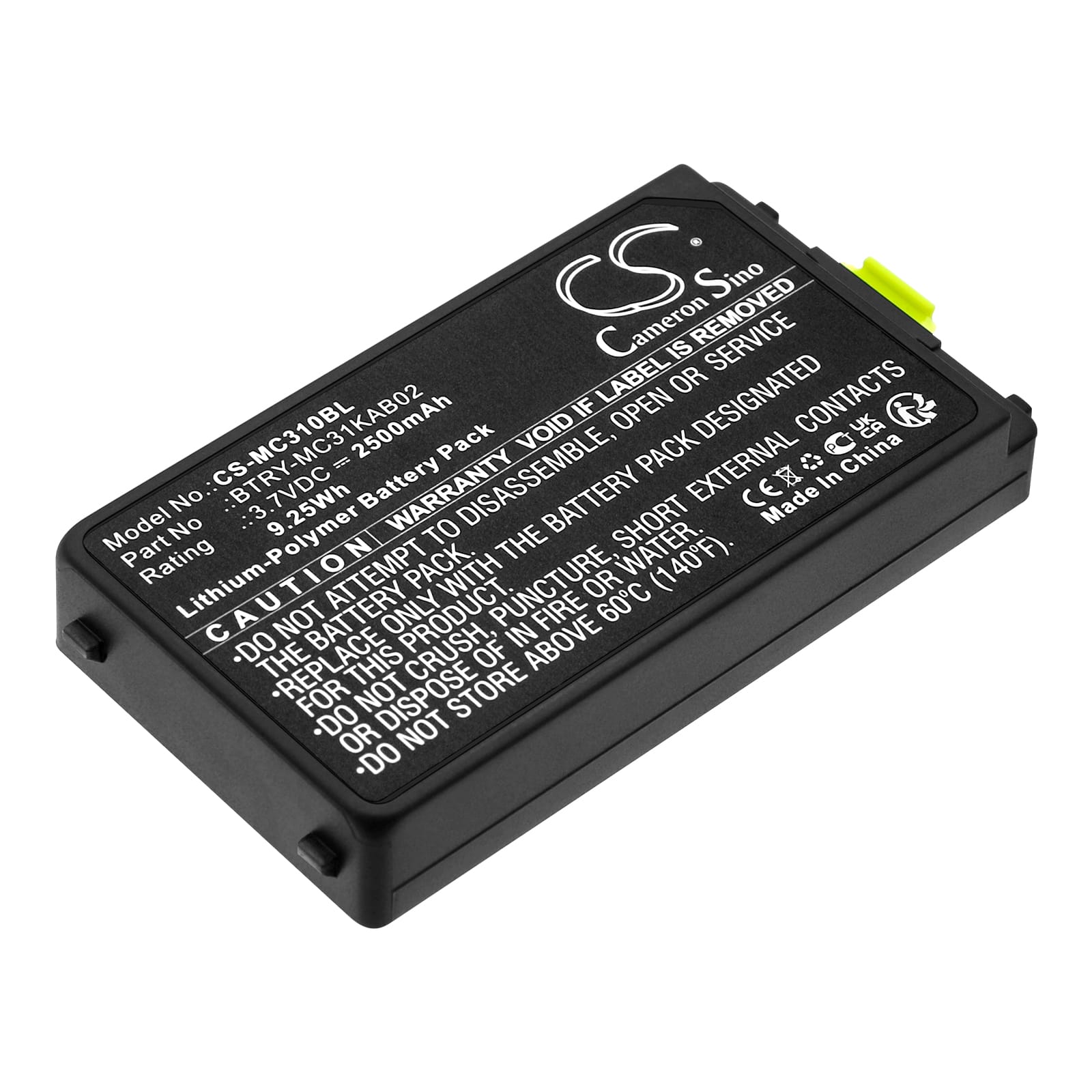 Batteri till Symbol MC3100 mfl - 2.500 mAh
