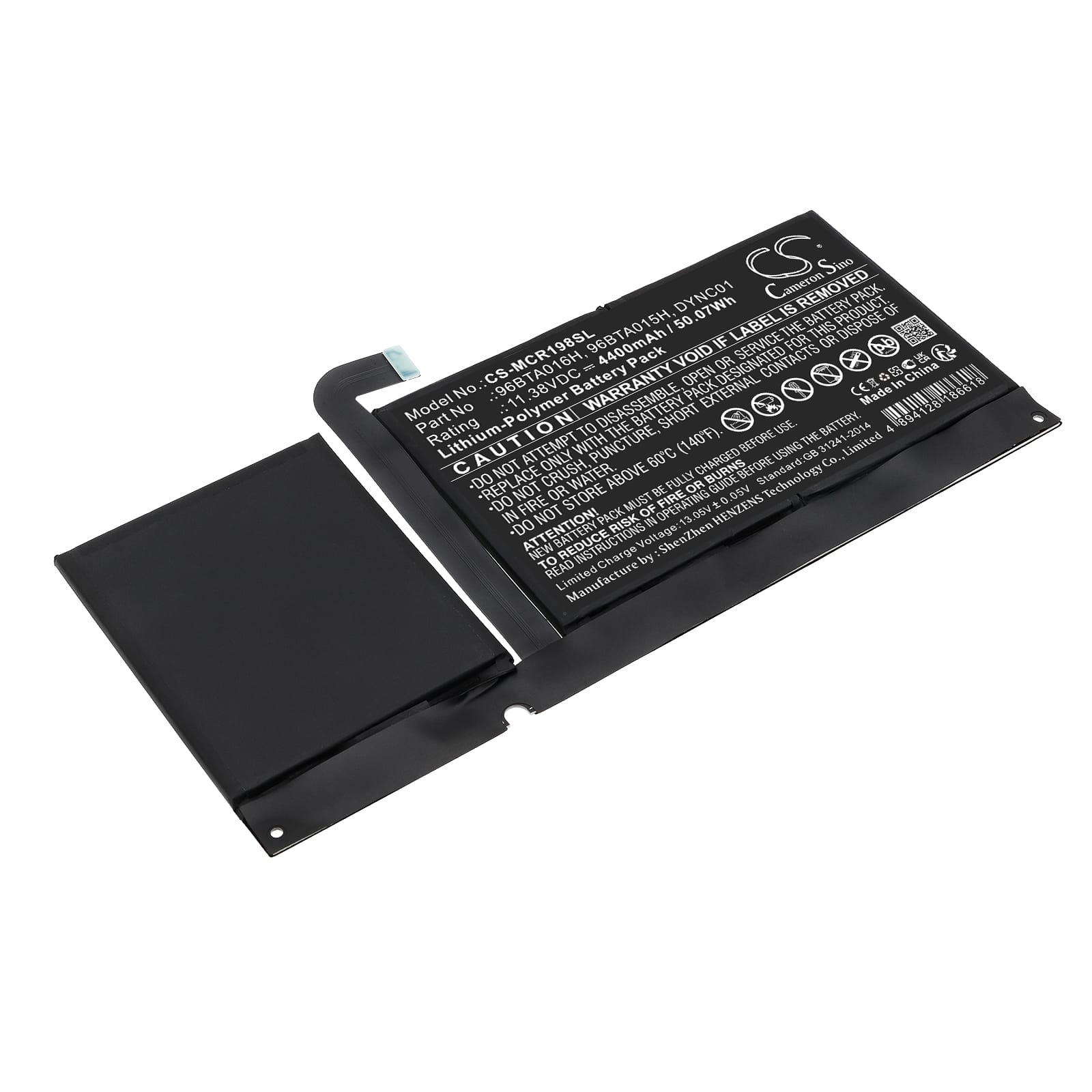 Batteri till Microsoft Surface Pro 8 mfl - 4.400 mAh
