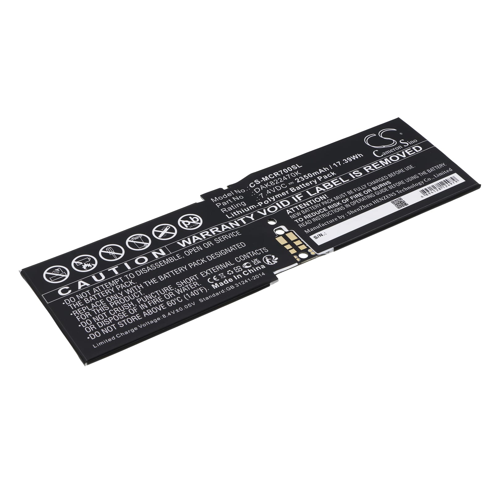 Batteri till Mirosoft Surface CR7 13.5 mfl - 2.350 mAh