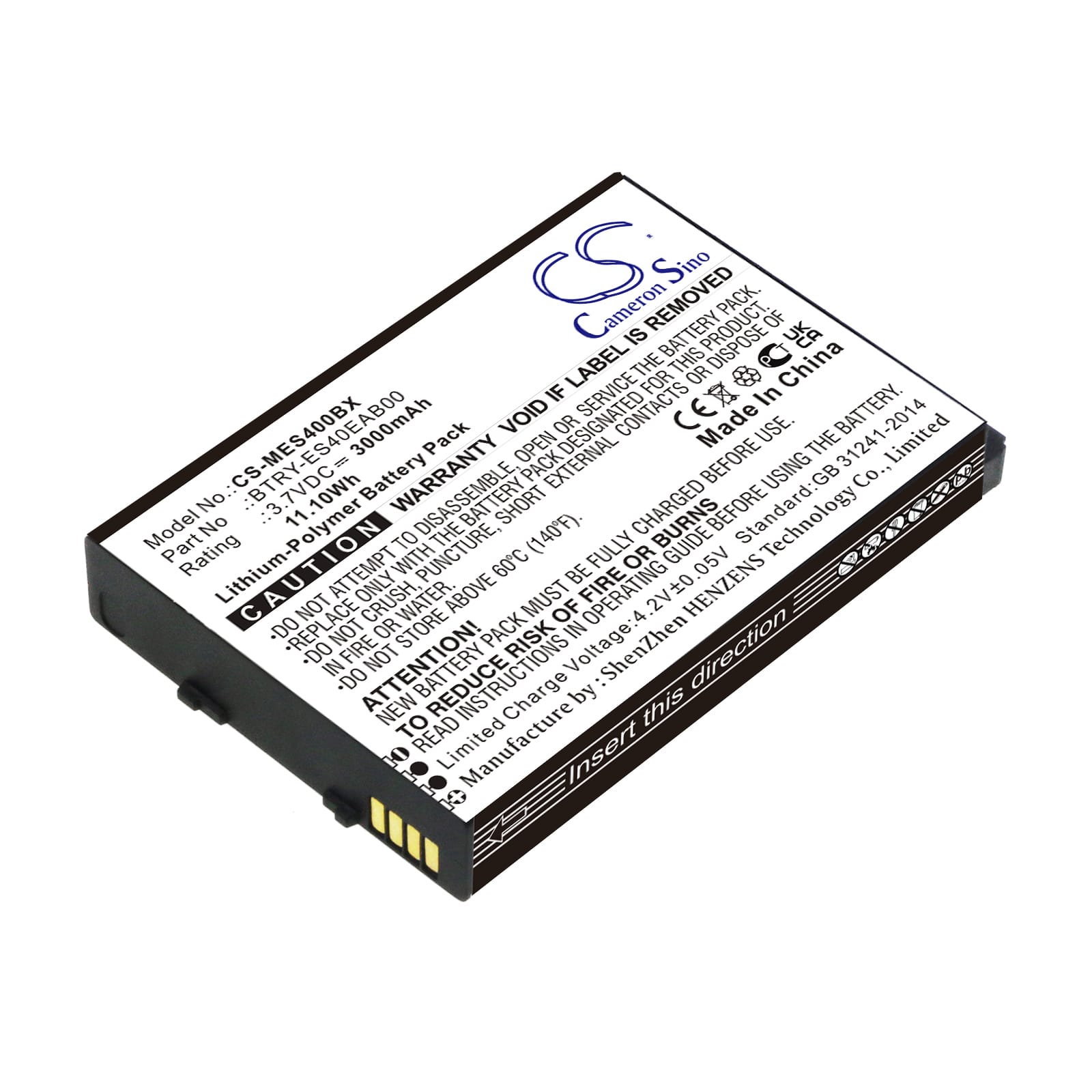 Batteri till Symbol ES400 mfl - 3.000 mAh