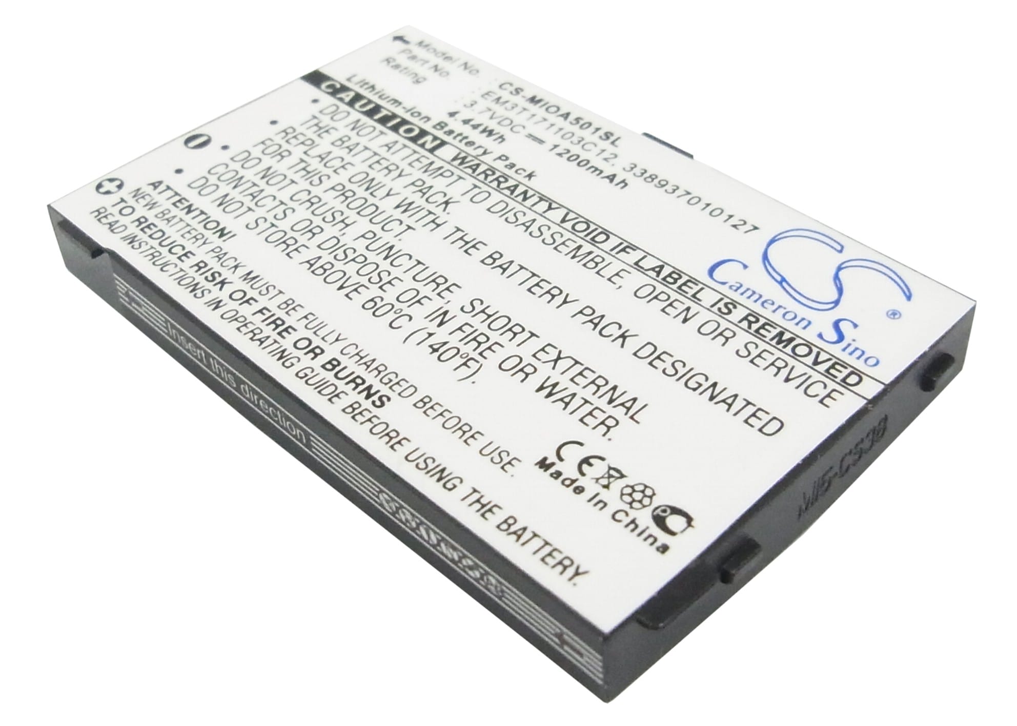 Batteri till Mitac A500 mfl - 1.200 mAh