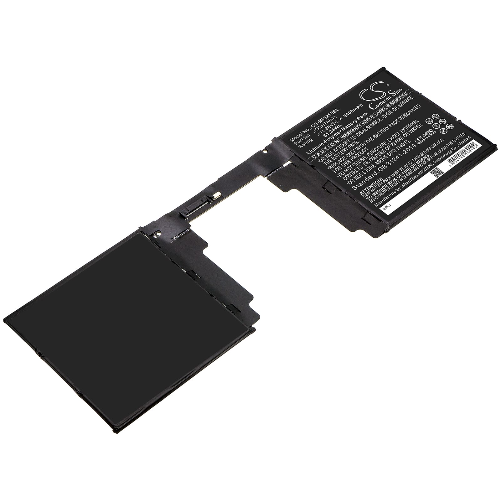 Batteri till Microsoft Surface book 2 1793 15 - 5.400 mAh